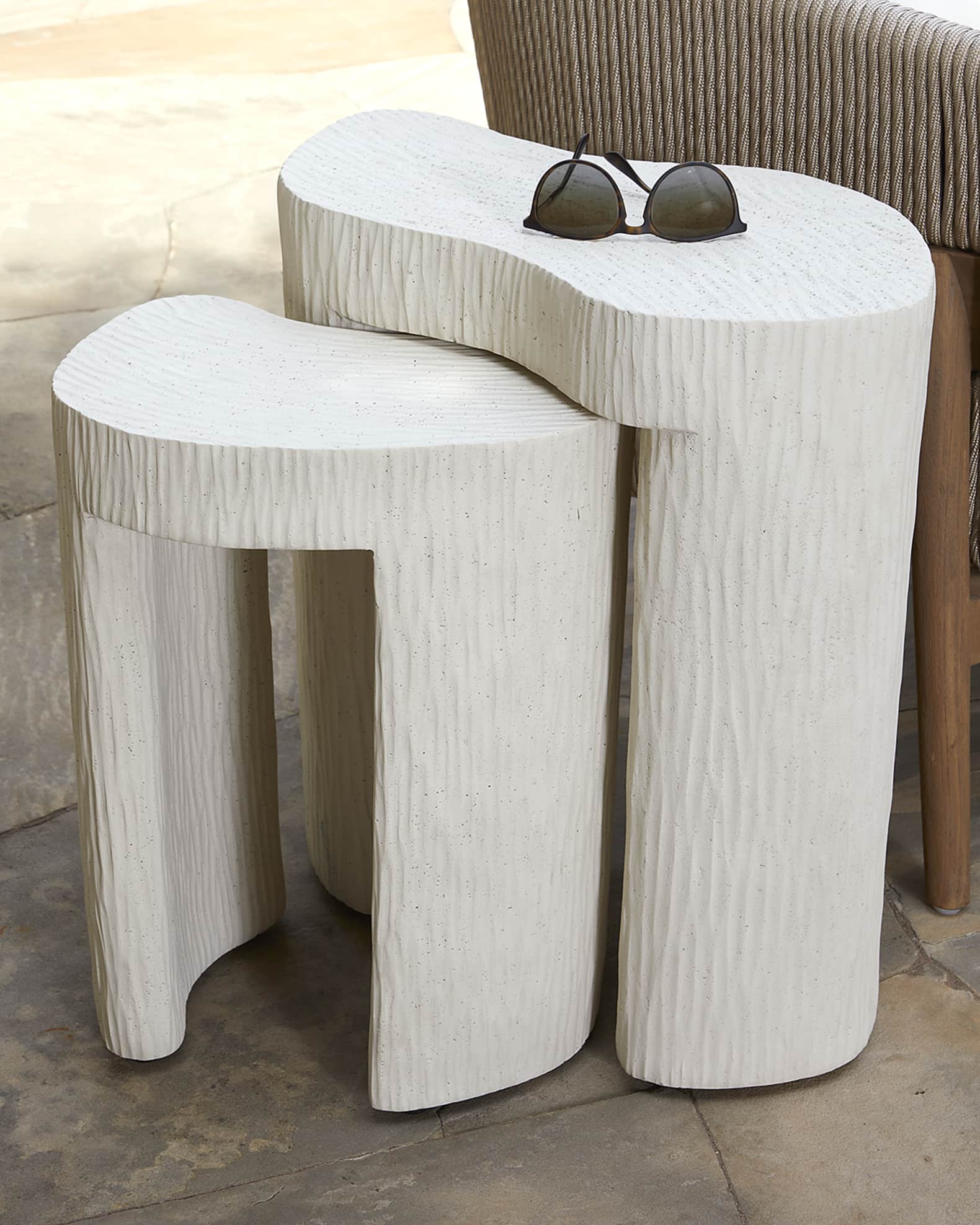 Palecek Nadia Outdoor Side Tables, Set of 2 Neiman Marcus