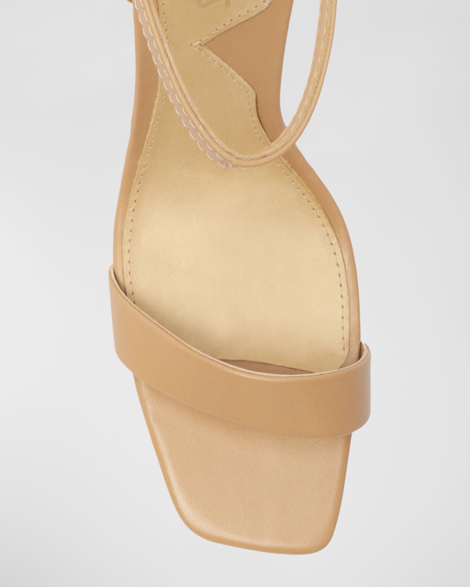 Schutz Filipa Leather MetallicHeel Wedge Sandals Neiman Marcus