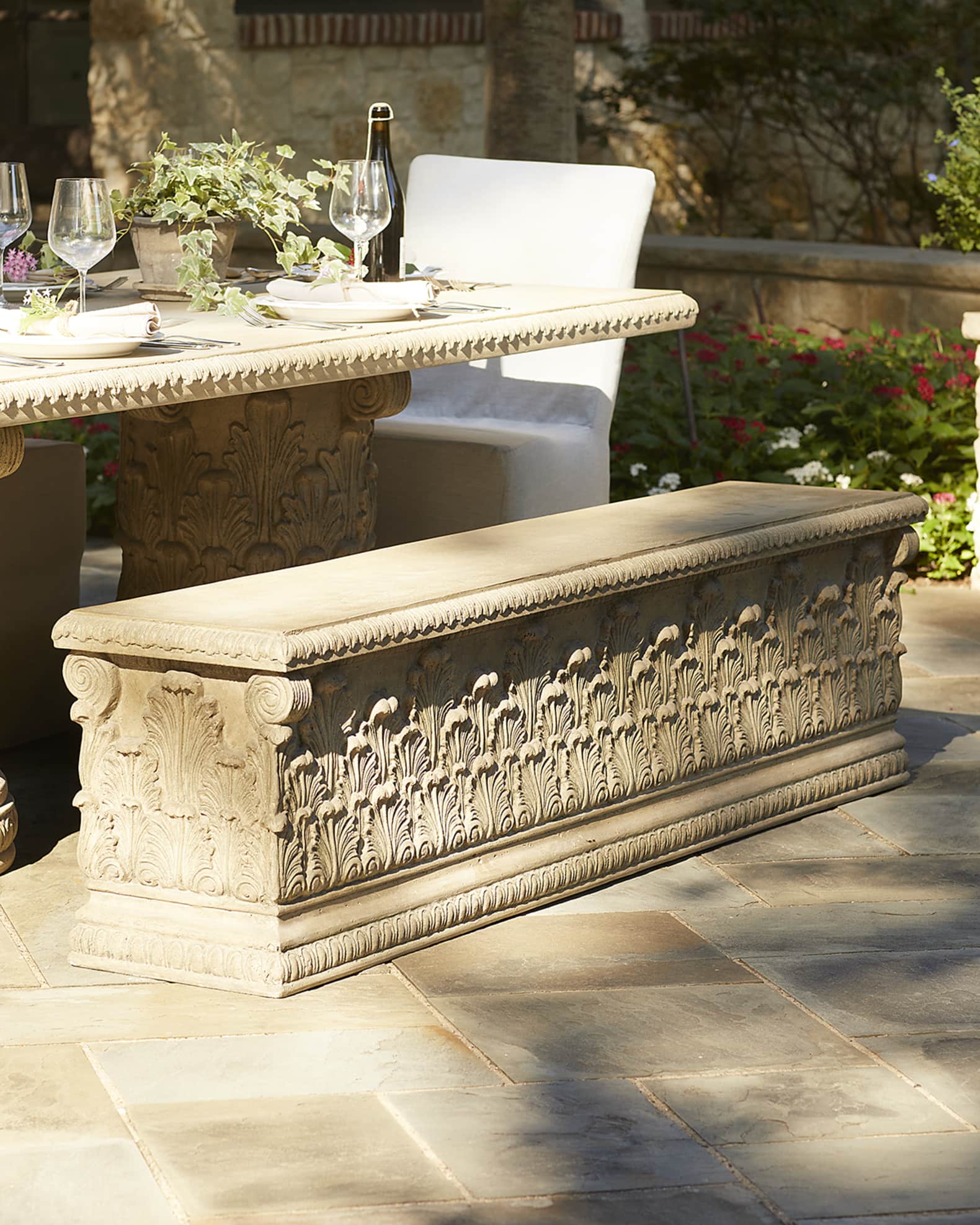 Roman Straight Bench 0