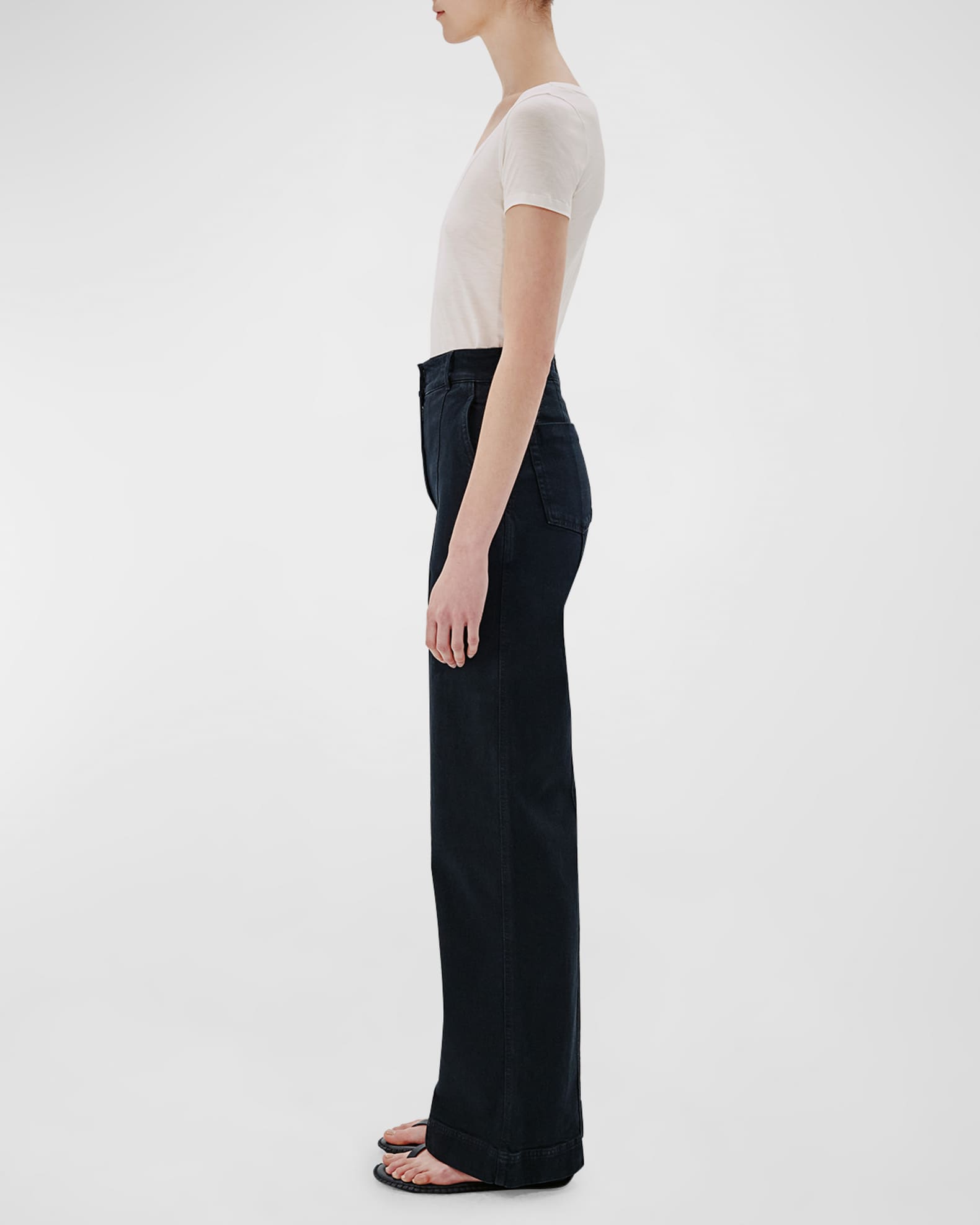 High Waisted Denim Trouser – Another Tomorrow