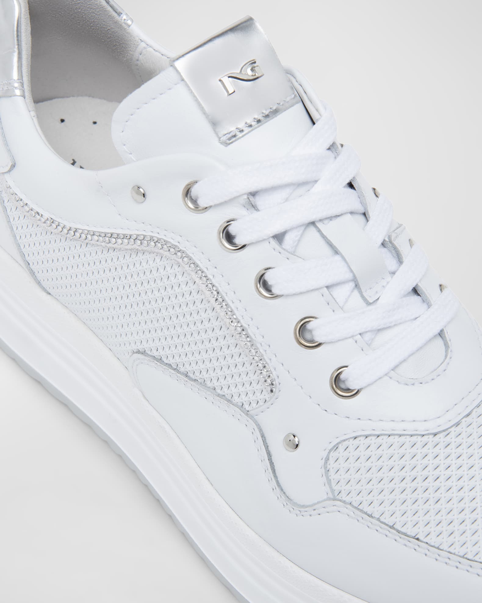 Sneakers platform bianche sales