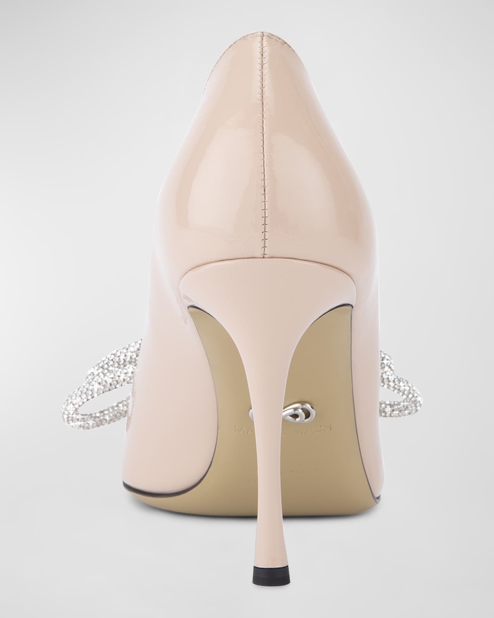 carmela patent leather bow & tassel red sole pumps