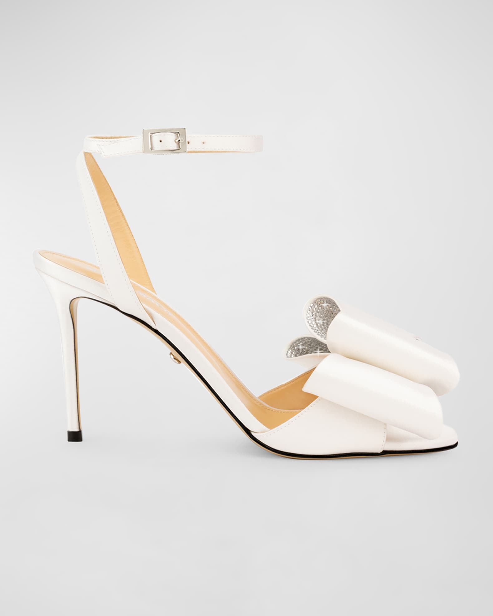 Cadeau Satin Bow Ankle-Strap Sandals 0