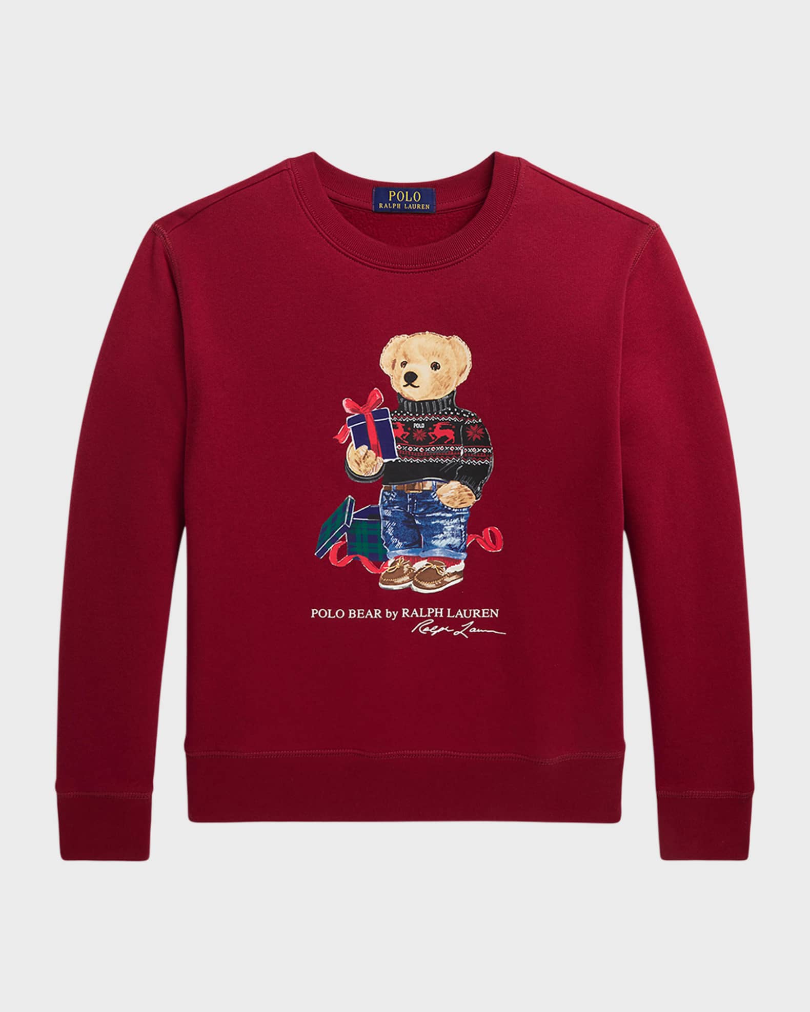 Boy s Polo Bear Graphic Seasonal Sweatshirt