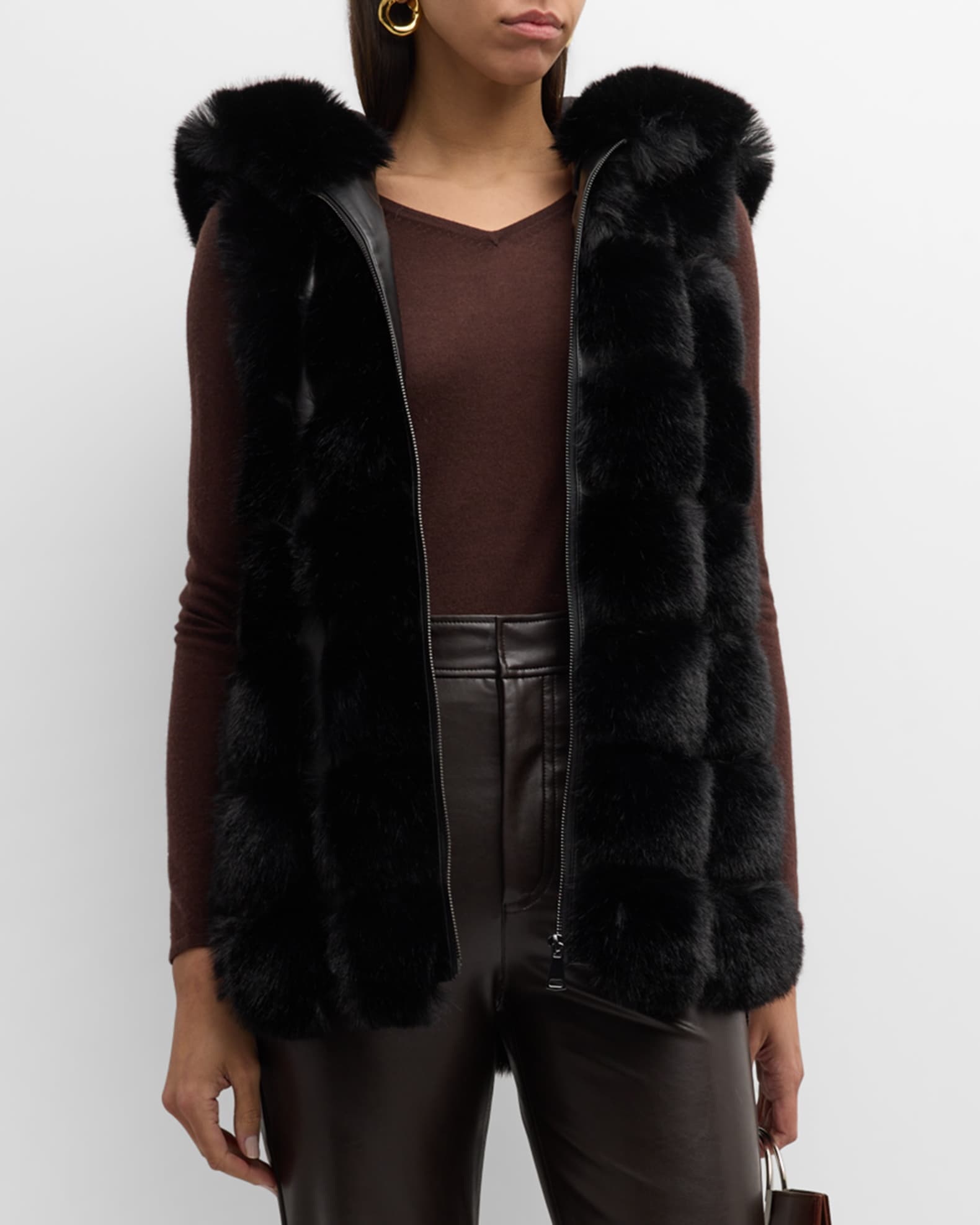 luethbiezx Women's 2024 Fall Trendy Faux Fur Vest Sleeveless Open Front  Solid Jacket Warm Fuzzy Fleece Lapel Winter Coats (Black, S) at Amazon  Women's Coats Shop