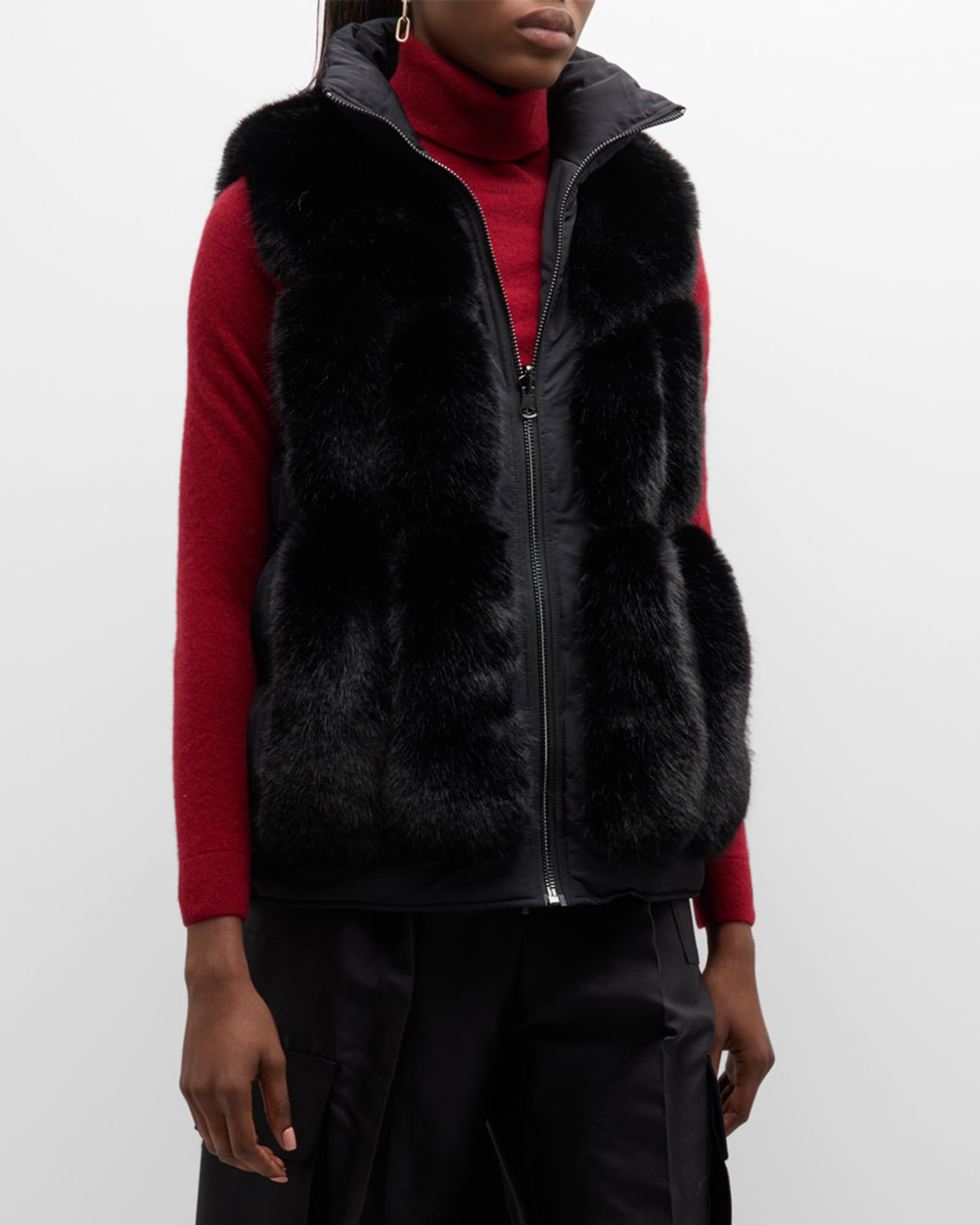 Faux fur bubble vest new arrivals