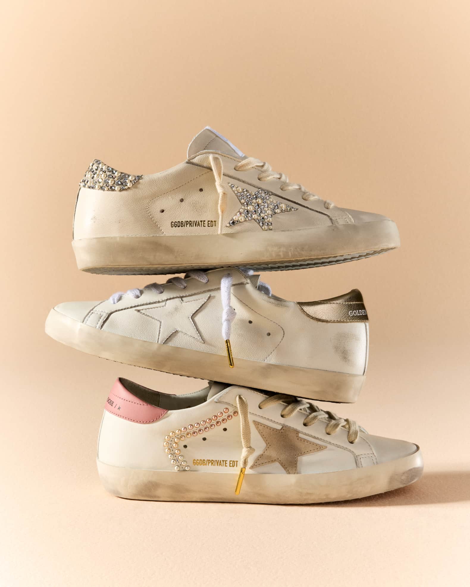 スニーカー Golden  'Superstar Classic' Sneakers Golden Goose Superstar Low-Top Leather Sneakers | Neiman Marcus
