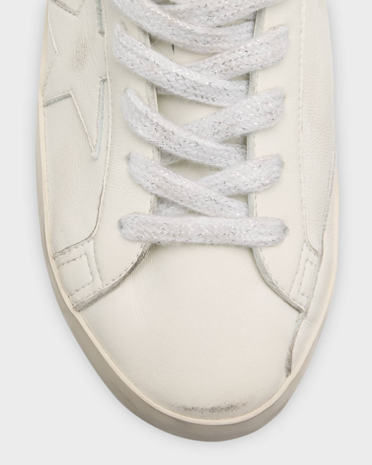 Golden  ゴールデングース Golden Goose Super-Star Low-Top Leather Sneakers | Neiman Marcus