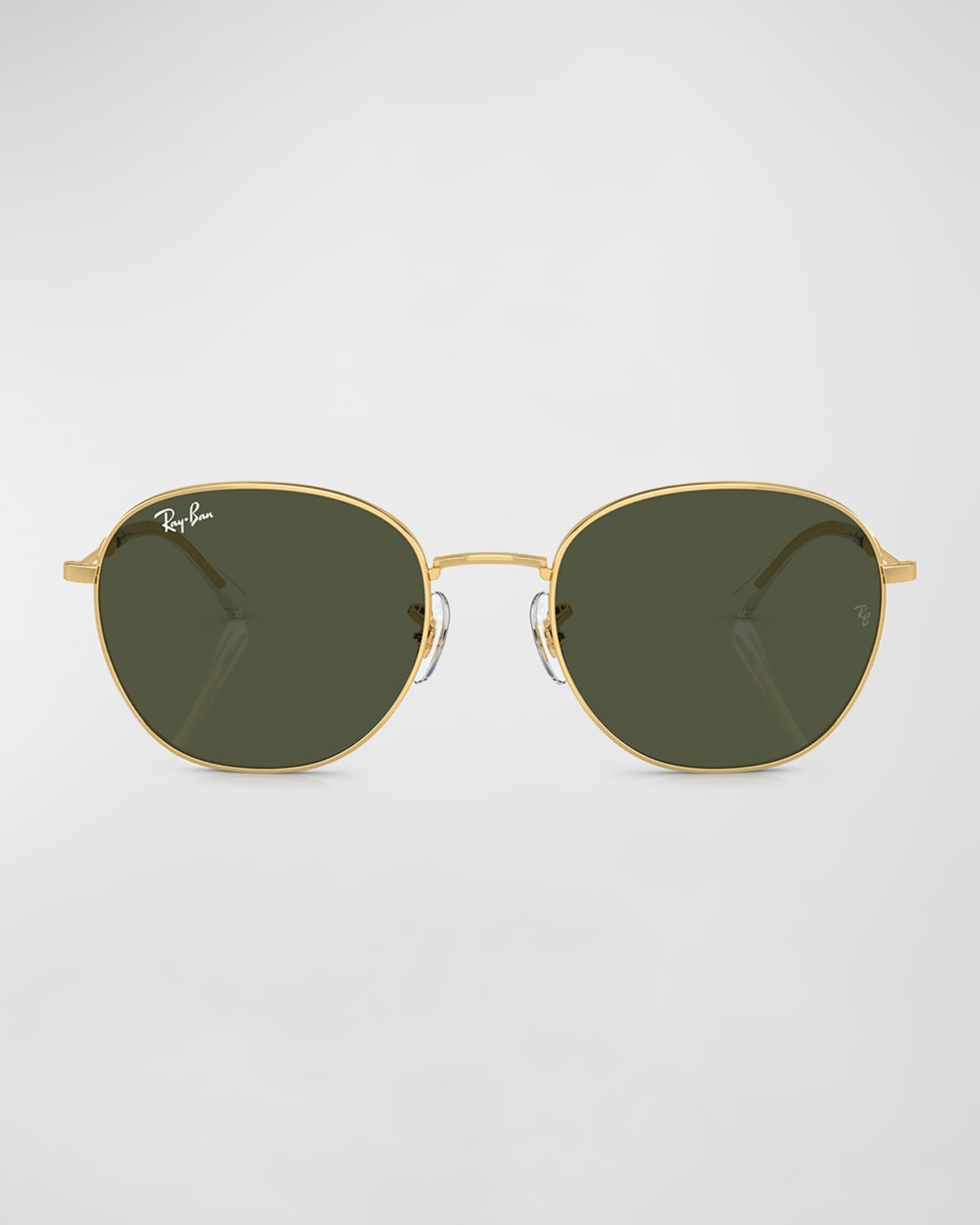 Ray Ban Sleek Metal Round Sunglasses 55MM Neiman Marcus