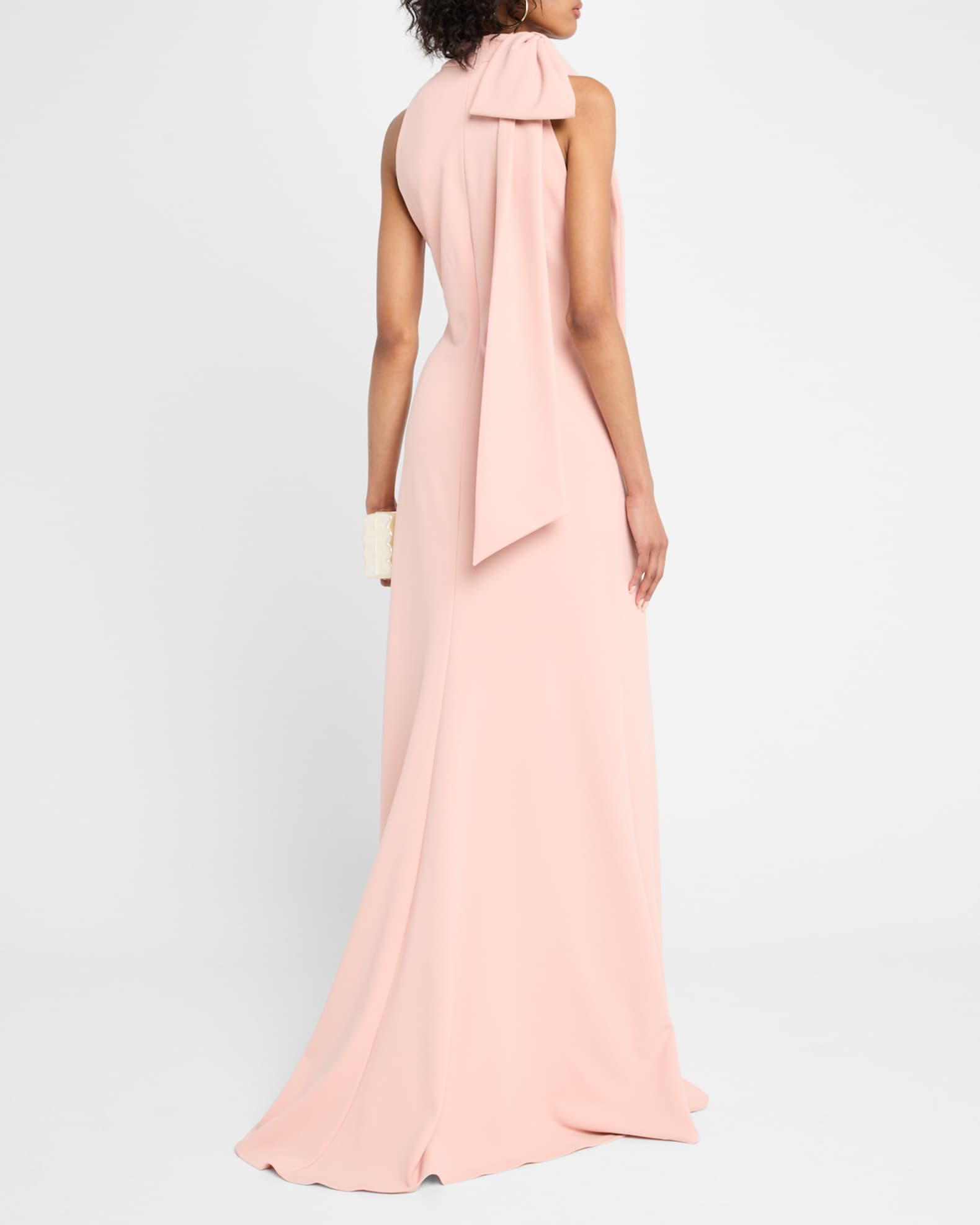 ずっと気になってた Bow Mock-Neck Sleeveless Shoji Tadashi Crepe Neiman | Gown ナイトドレス