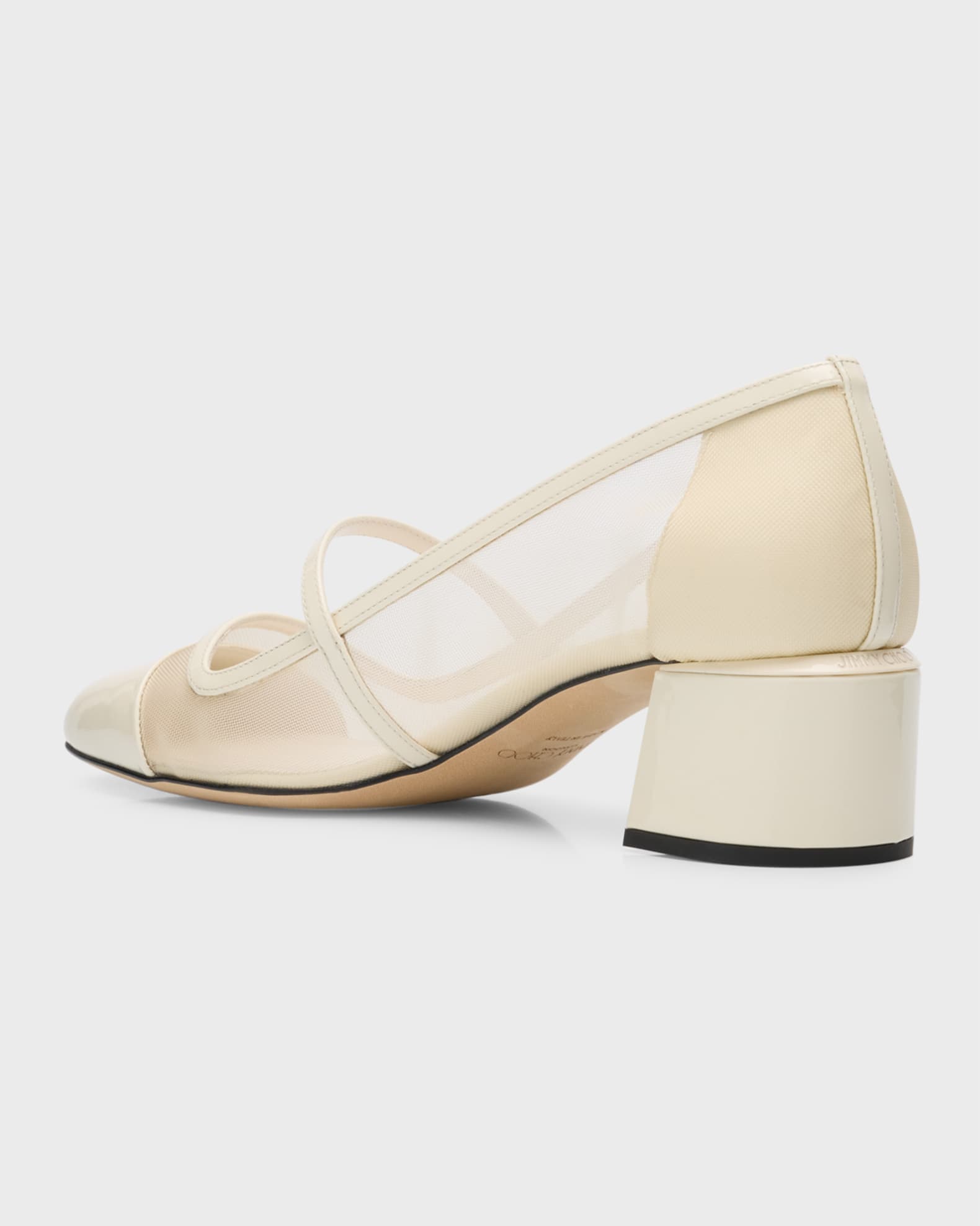 正規店買付【JIMMY CHOO】Jane Elisa パンプス Elisa 45 mesh Mary Jane pumps in black - Jimmy Choo | Mytheresa