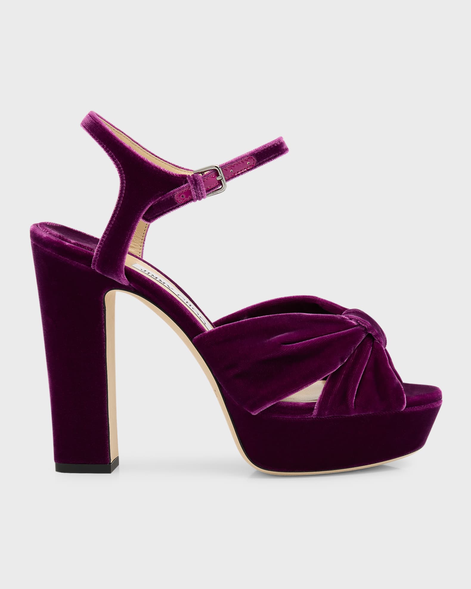 Jimmy Choo Heloise Ankle-Strap Platform Sandals