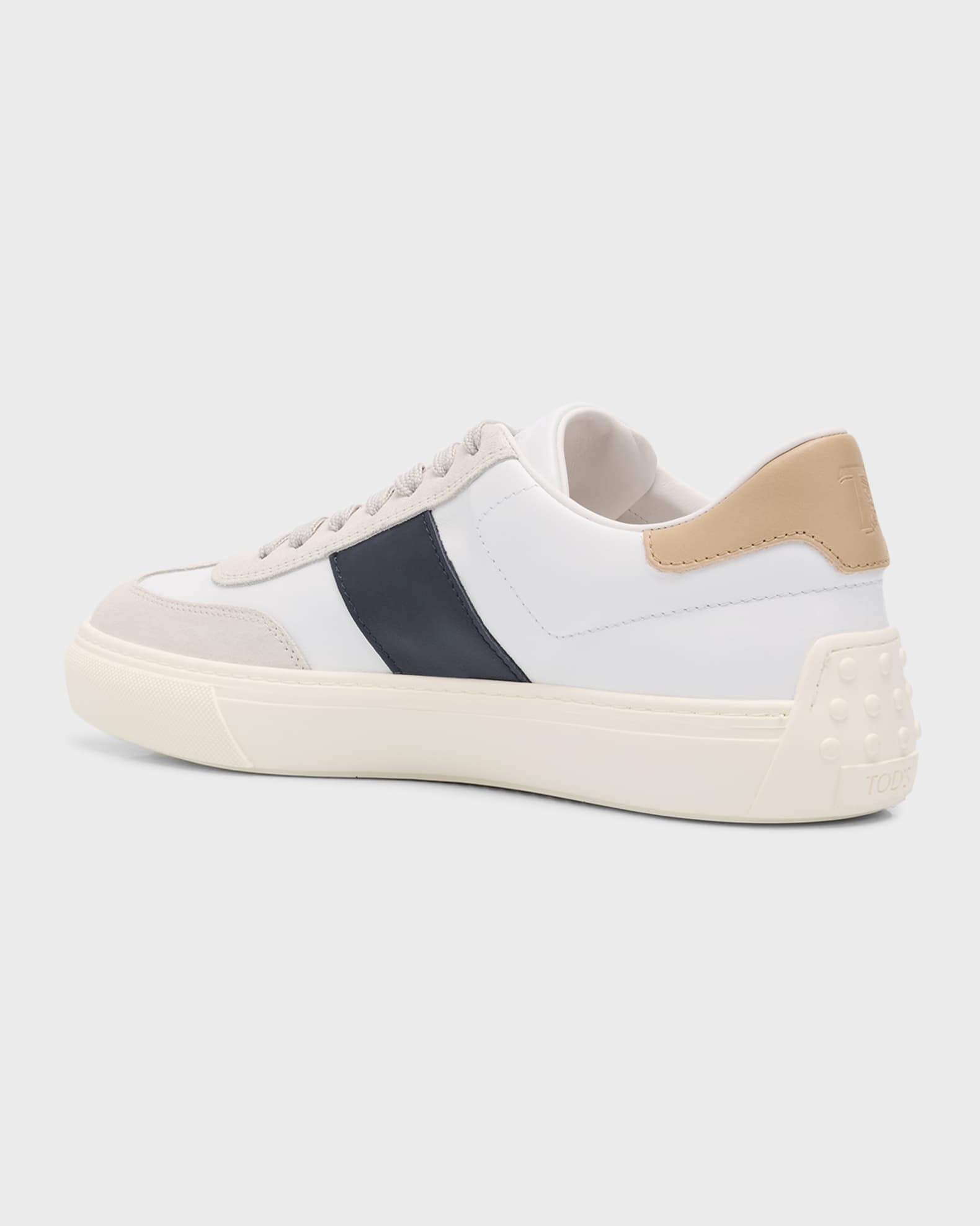 Tod's Men's Leather and Suede Low-Top Sneakers | Neiman Marcus