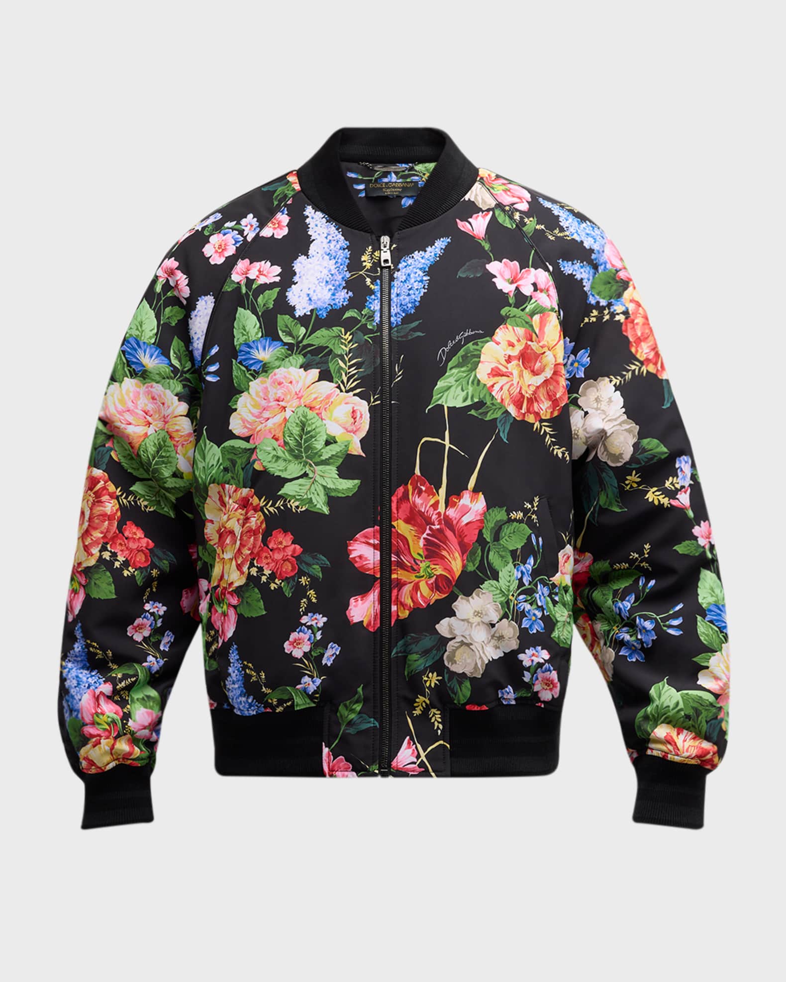 Bomber jacket flower print shop
