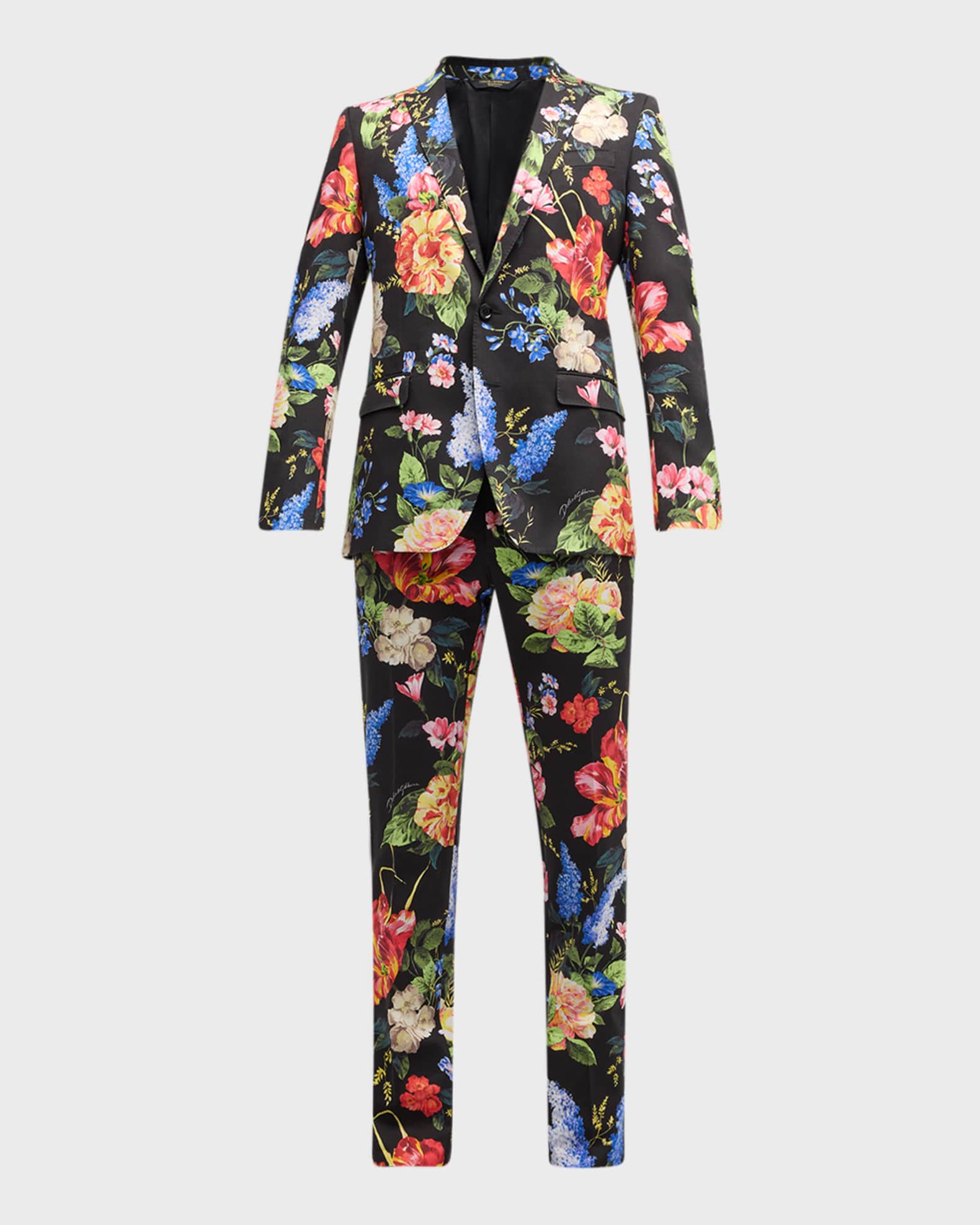 Cotton and cashmere gabardine suit