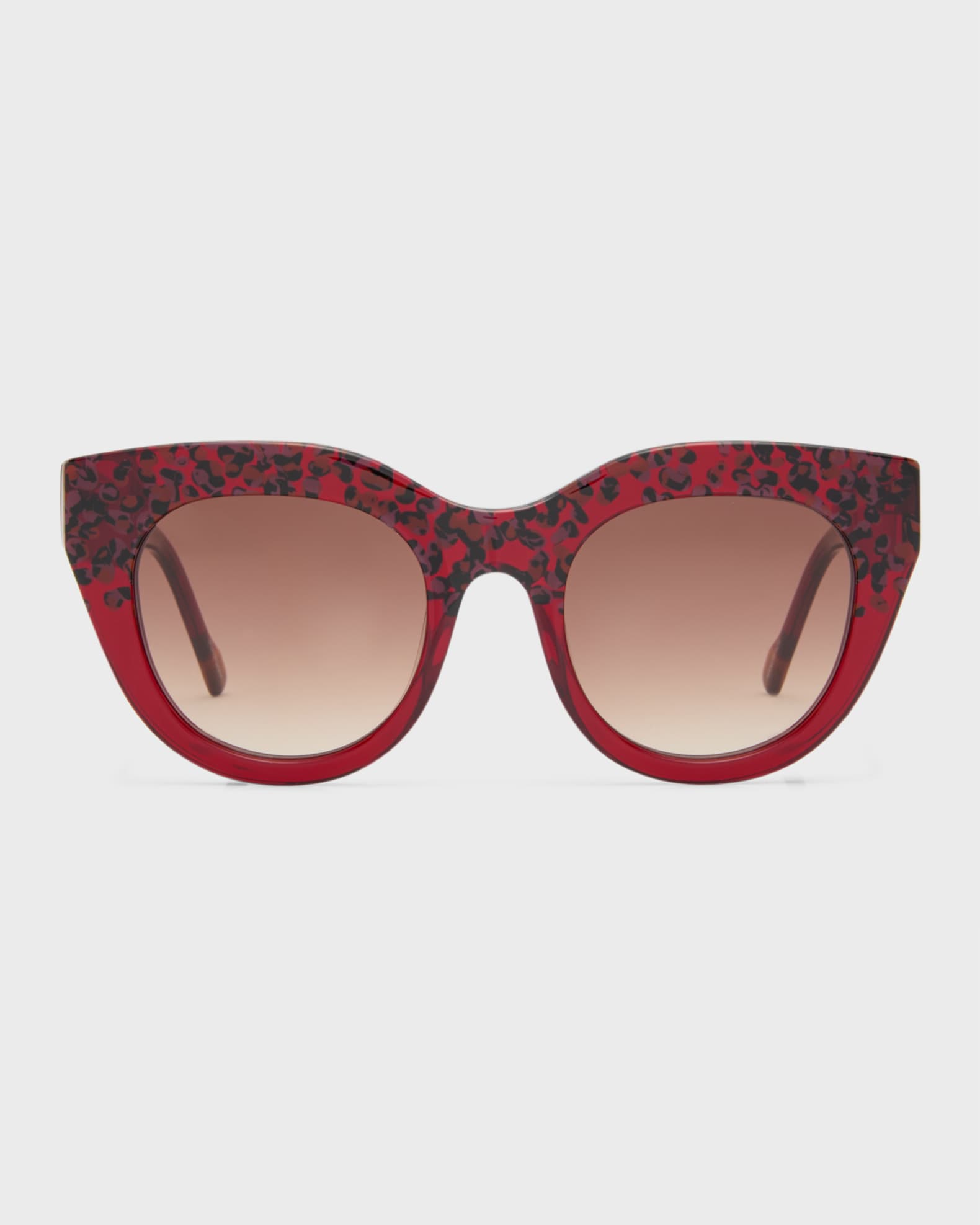 AIRY CANARY II Red Acetate Cat-Eye Sunglasses  1