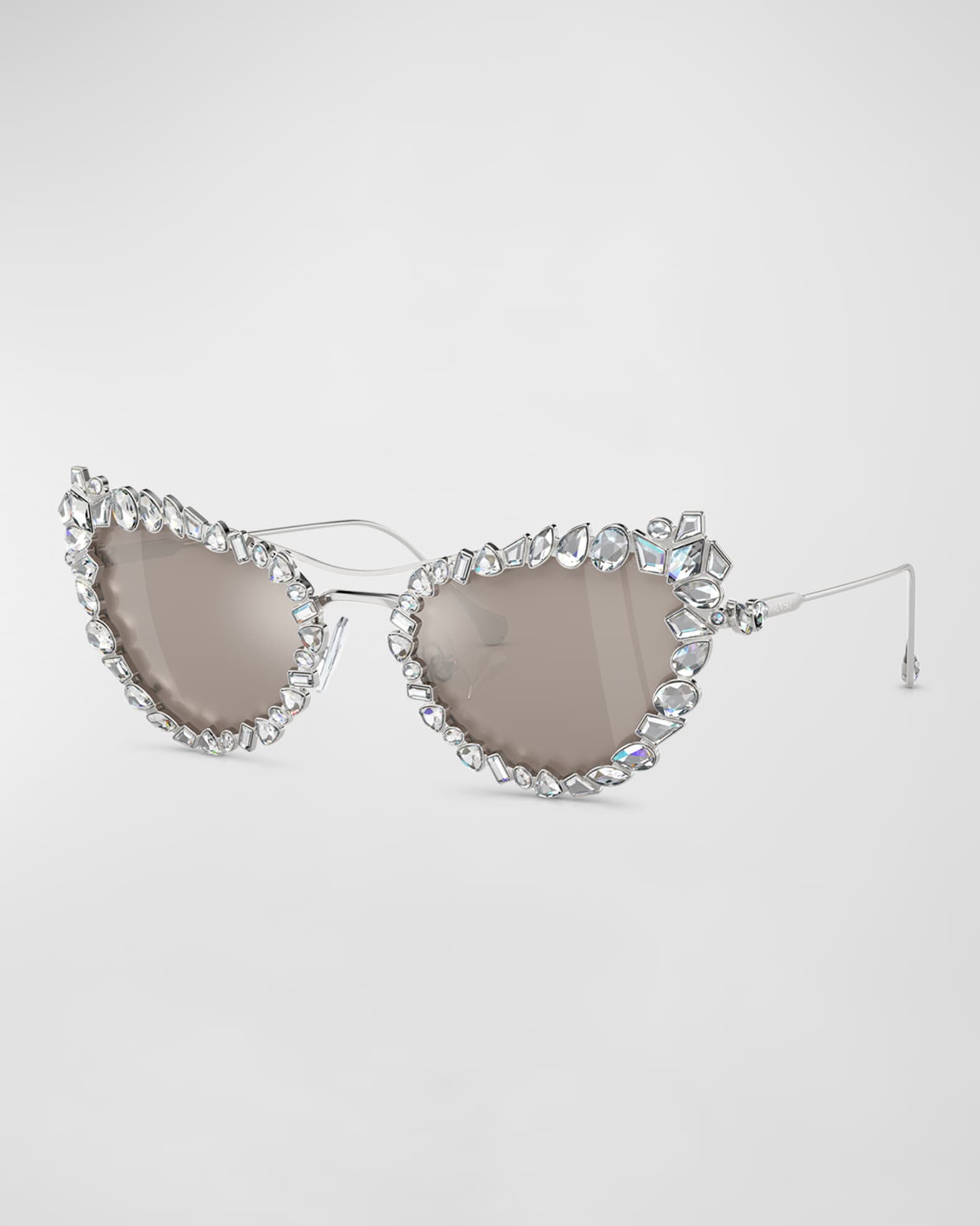 Crystal Cat Eye Sunglasses