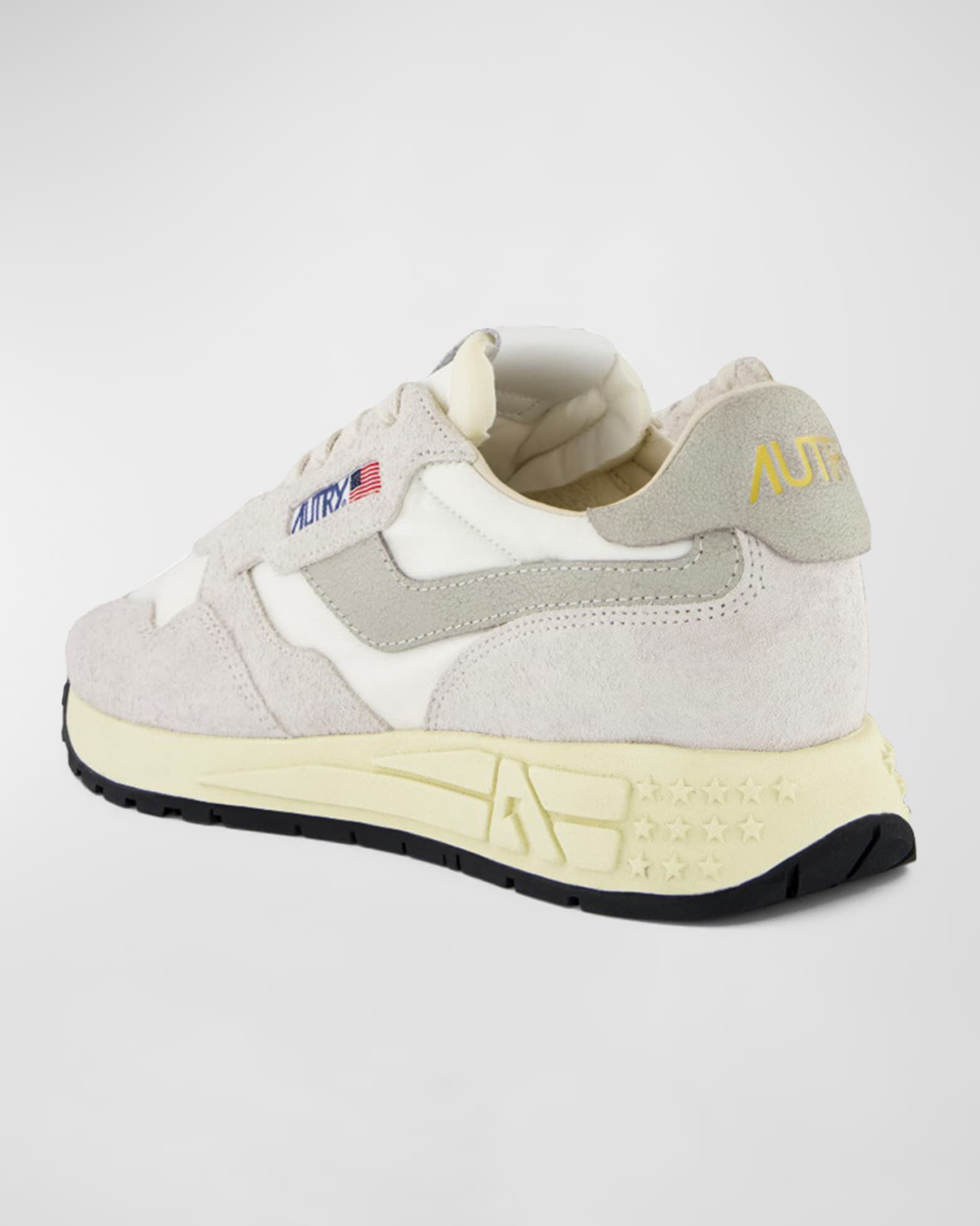 AUTRY Reelwind Low-Top Leather Trainer Sneakers | Neiman Marcus