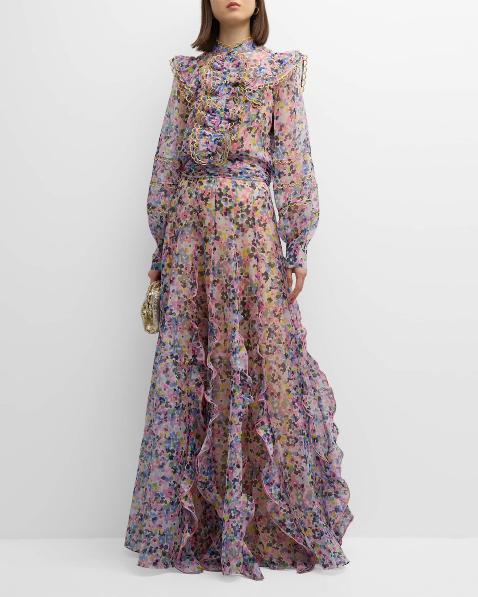 ORGANZA MAXI WRAP SKIRT SHE WHO WEARS THE CROWN