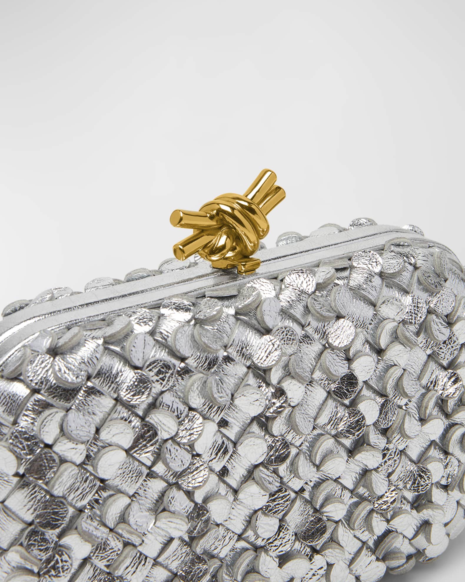 Bottega veneta hotsell metallic clutch
