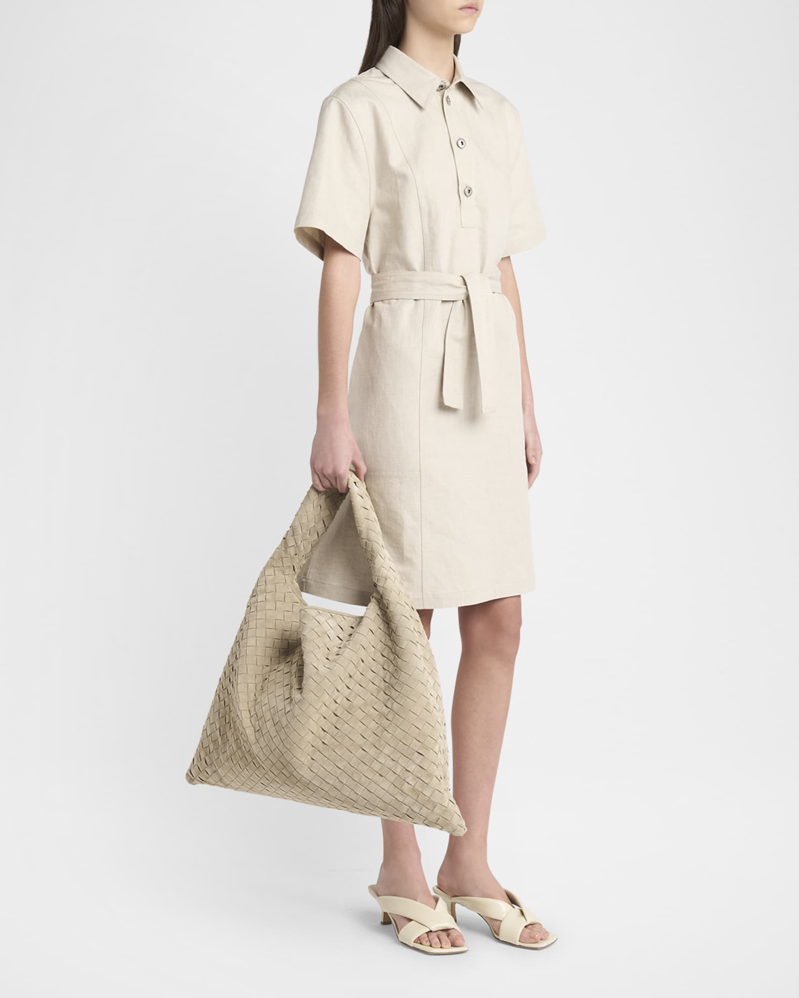 Bottega Venetaラージ ホップバッグ スエード Bottega Veneta Large Hop Bag | Neiman Marcus