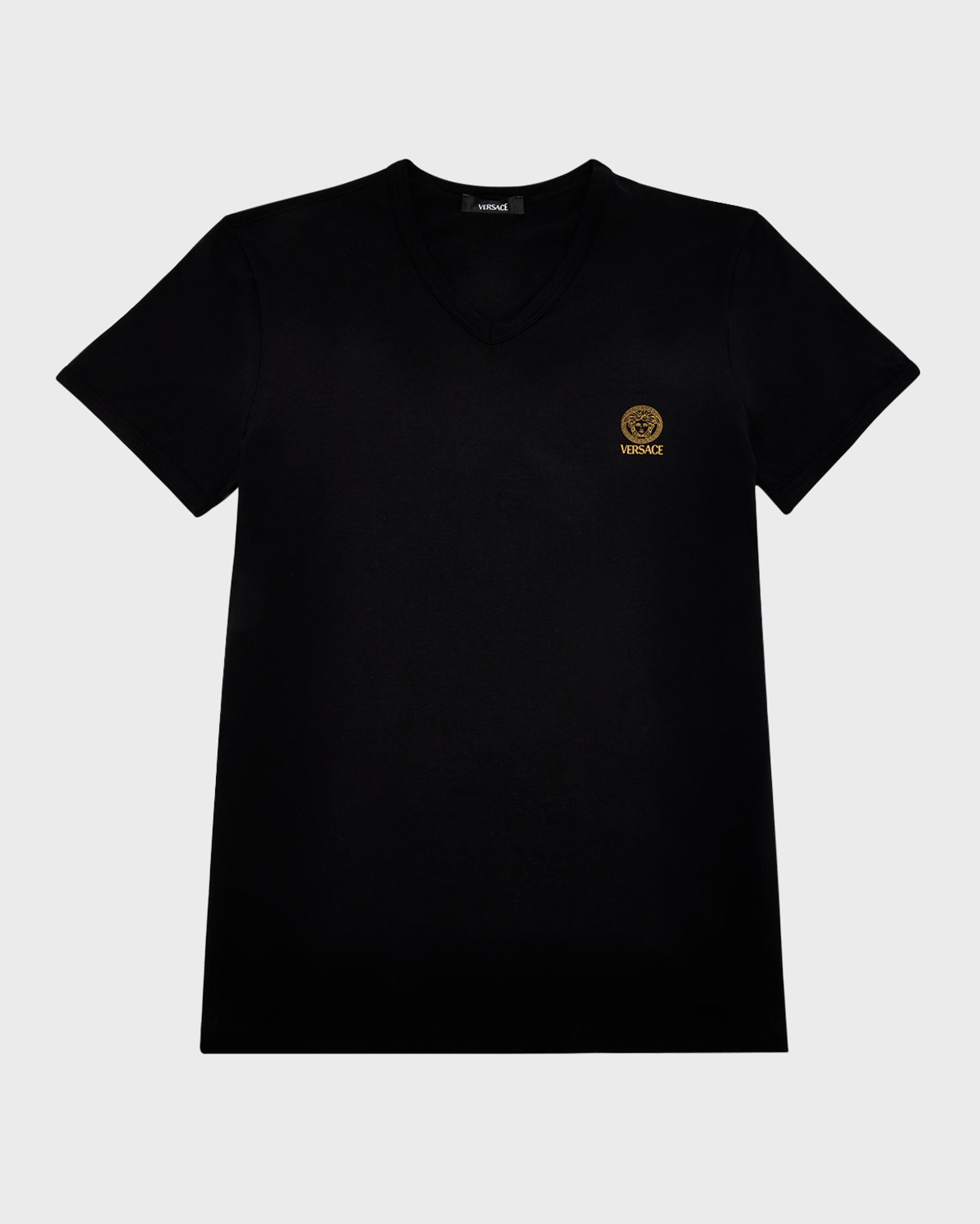 Versace Men's Logo V-Neck T-Shirt | Neiman Marcus