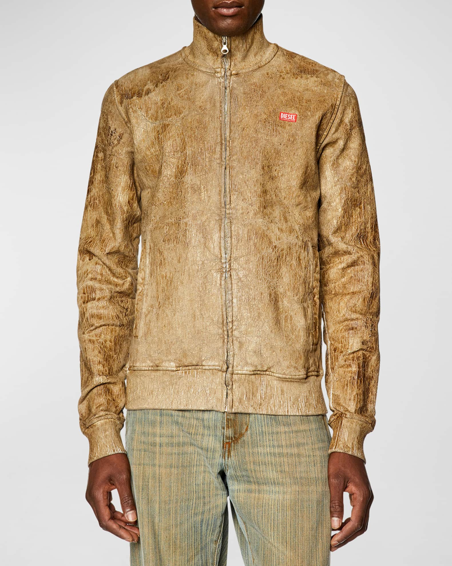 Jacquard Camo Fleece Blouson - Luxury Multicolor