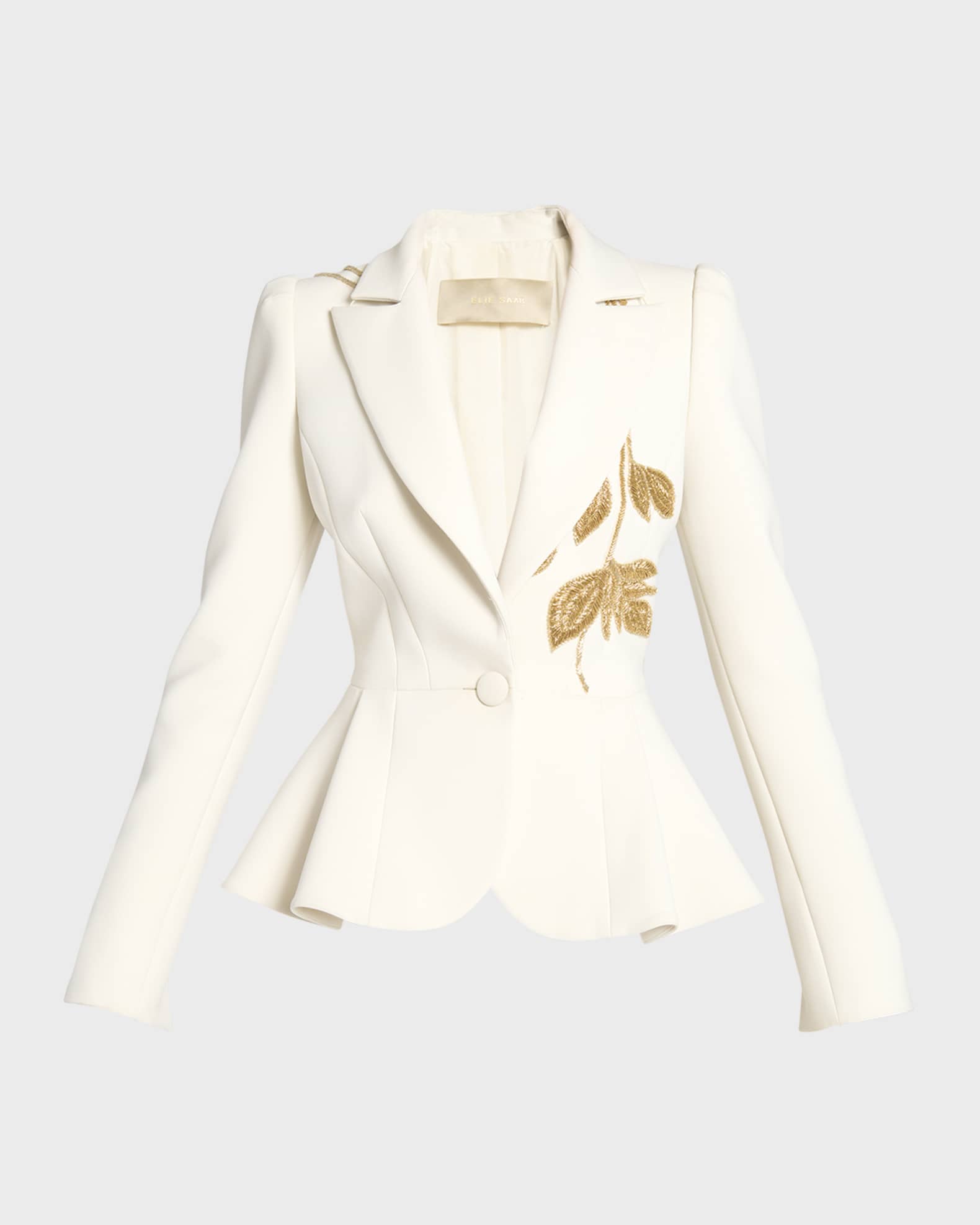 Embroidered Cady Suit | Neiman Marcus
