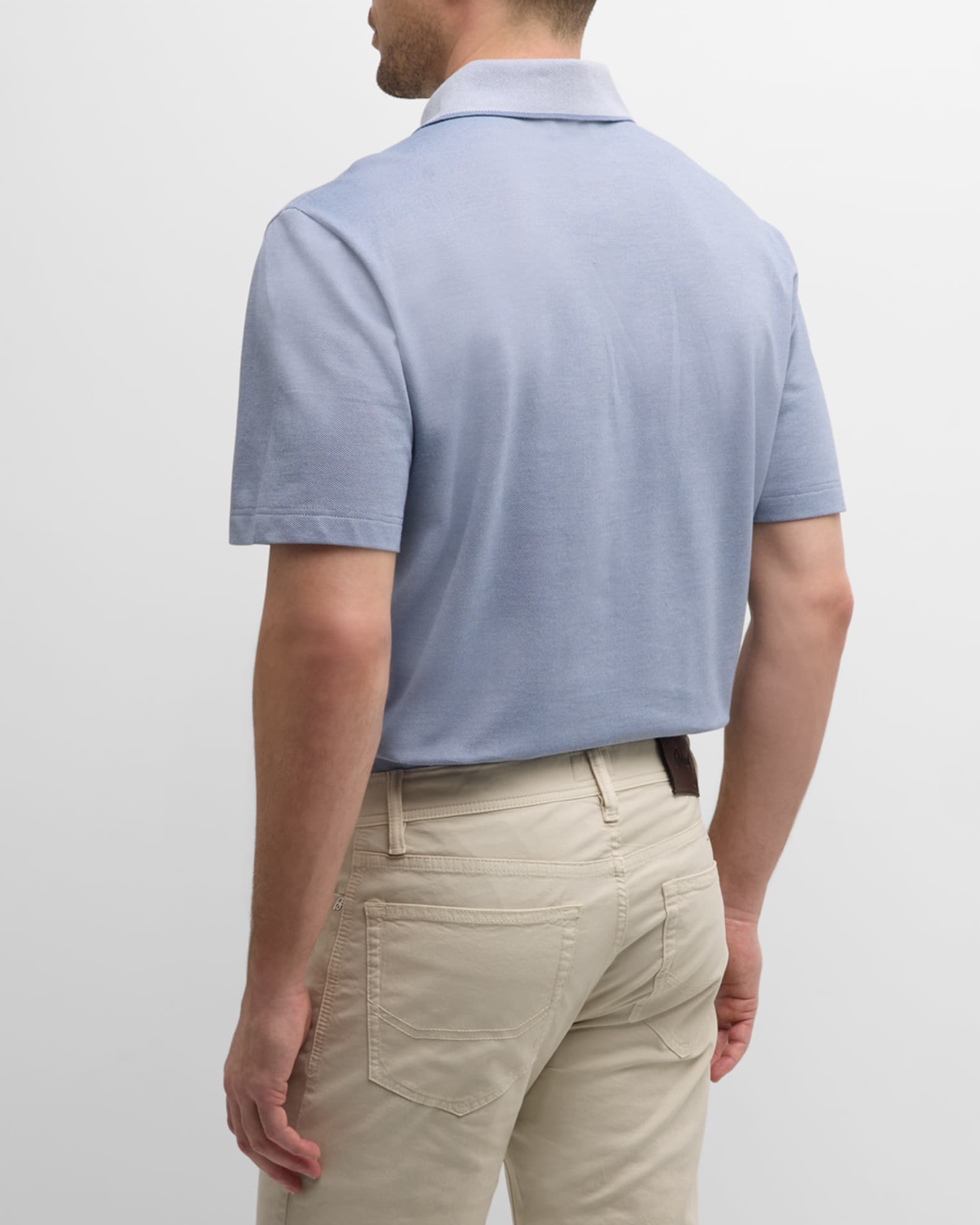 Cotton piquet polo - Brioni - Men | Luisaviaroma