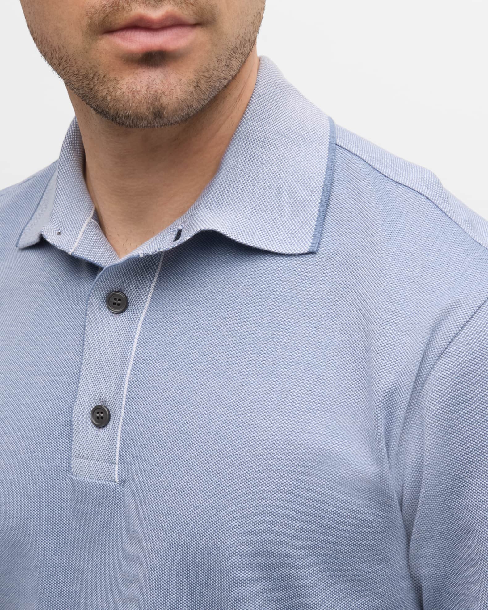 Brioni Men's Cotton Polo Shirt | Neiman Marcus