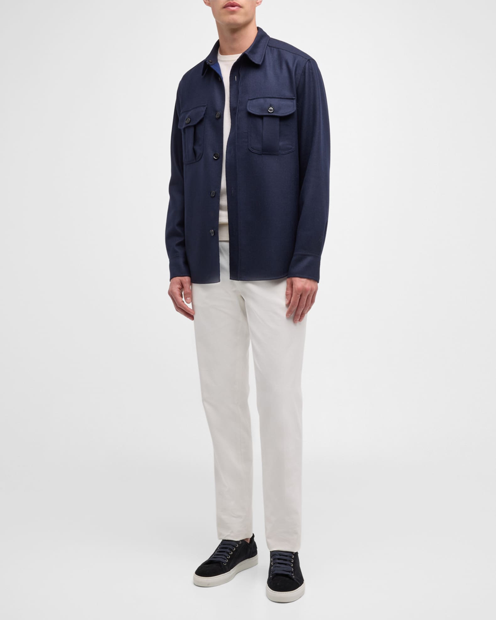 Men's Stretch Wool Overshirt 1