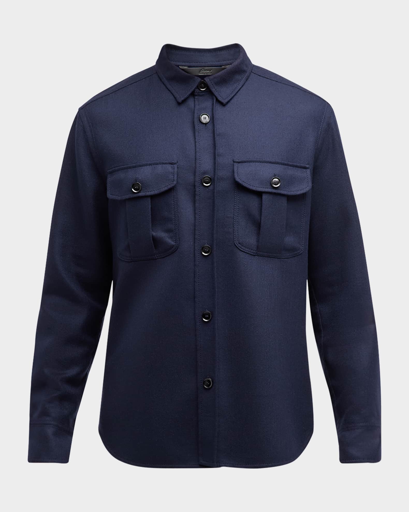 Men's Stretch Wool Overshirt 0
