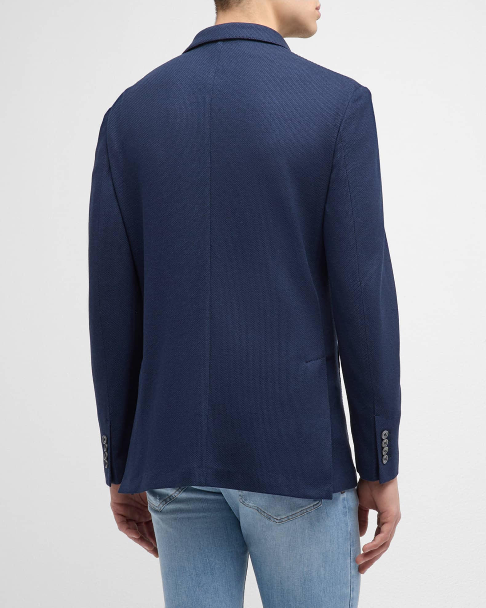 Brioni Men's Pique Knit Two-Button Blazer | Neiman Marcus Brioni Men's Pique Knit Two-Button Blazer | Neiman Marcus