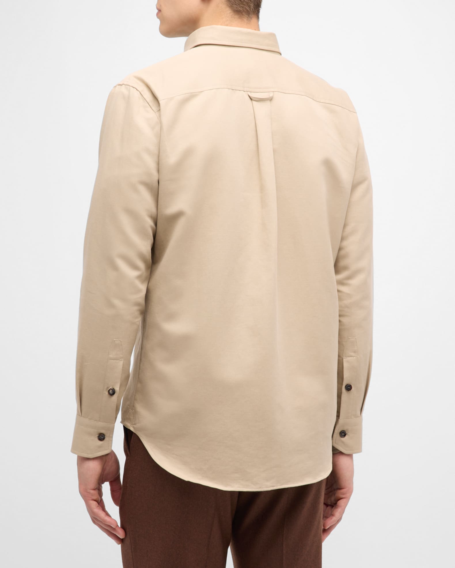 Military overshirt mens top