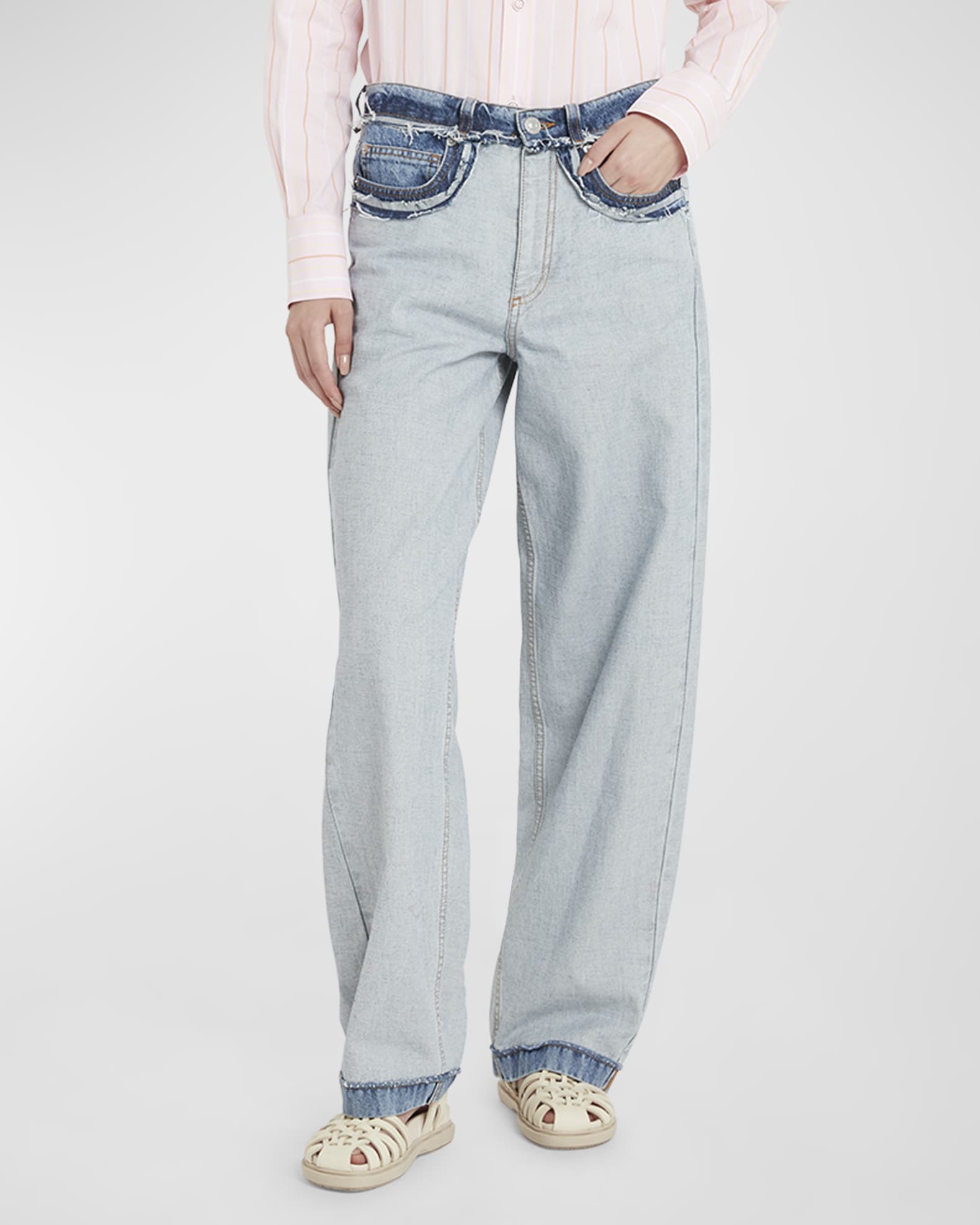 Low-Waisted Reverse Jeans   1