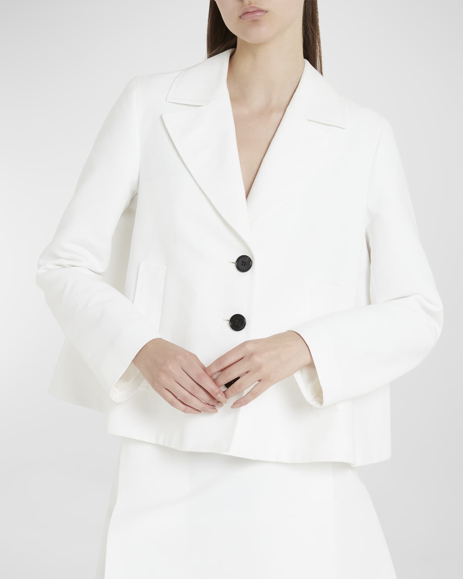 Marni Short Trench Coat with Inverted Pleat | Neiman Marcus
