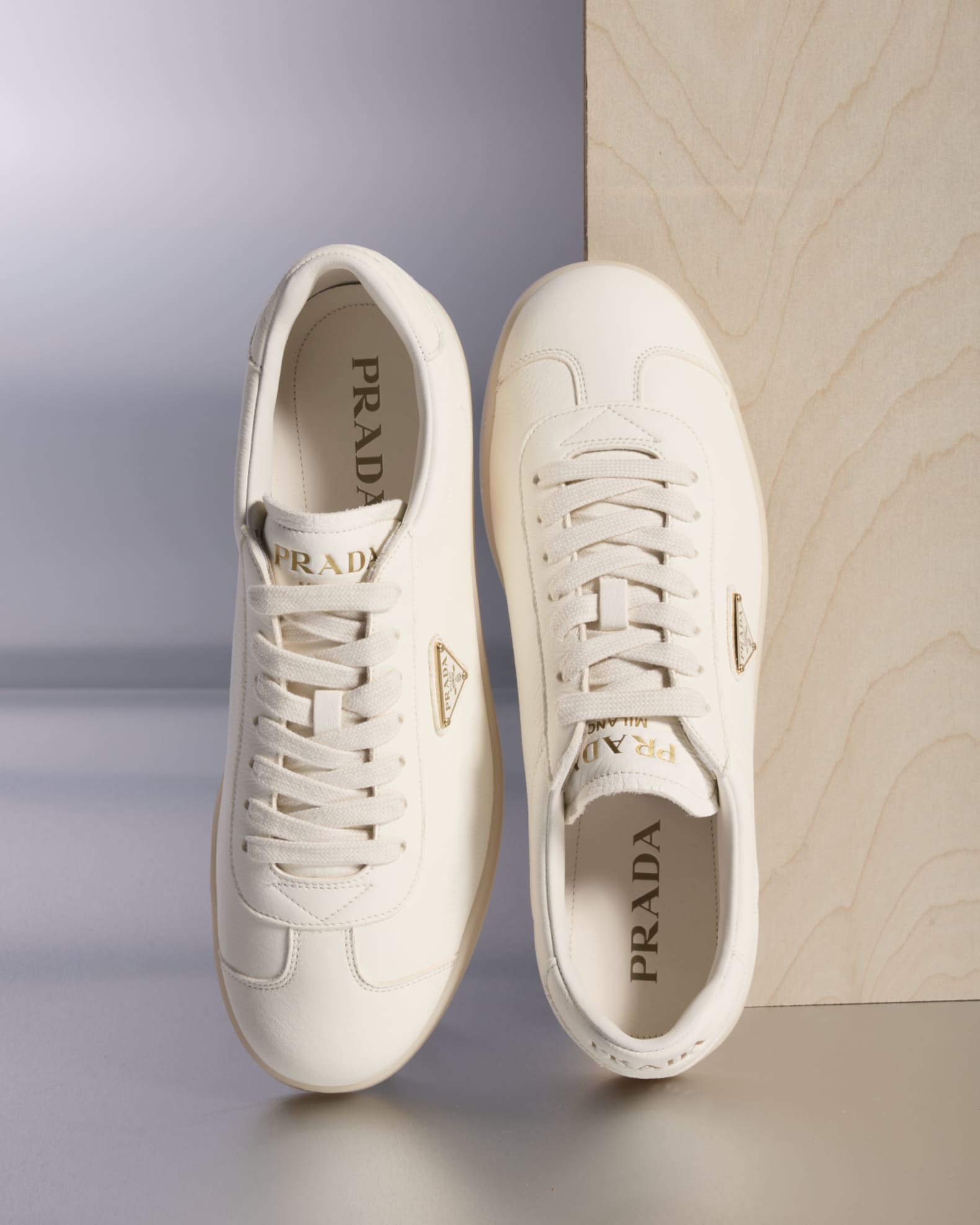 Prada Men's Lane Deerskin Low-Top Sneakers | Neiman Marcus