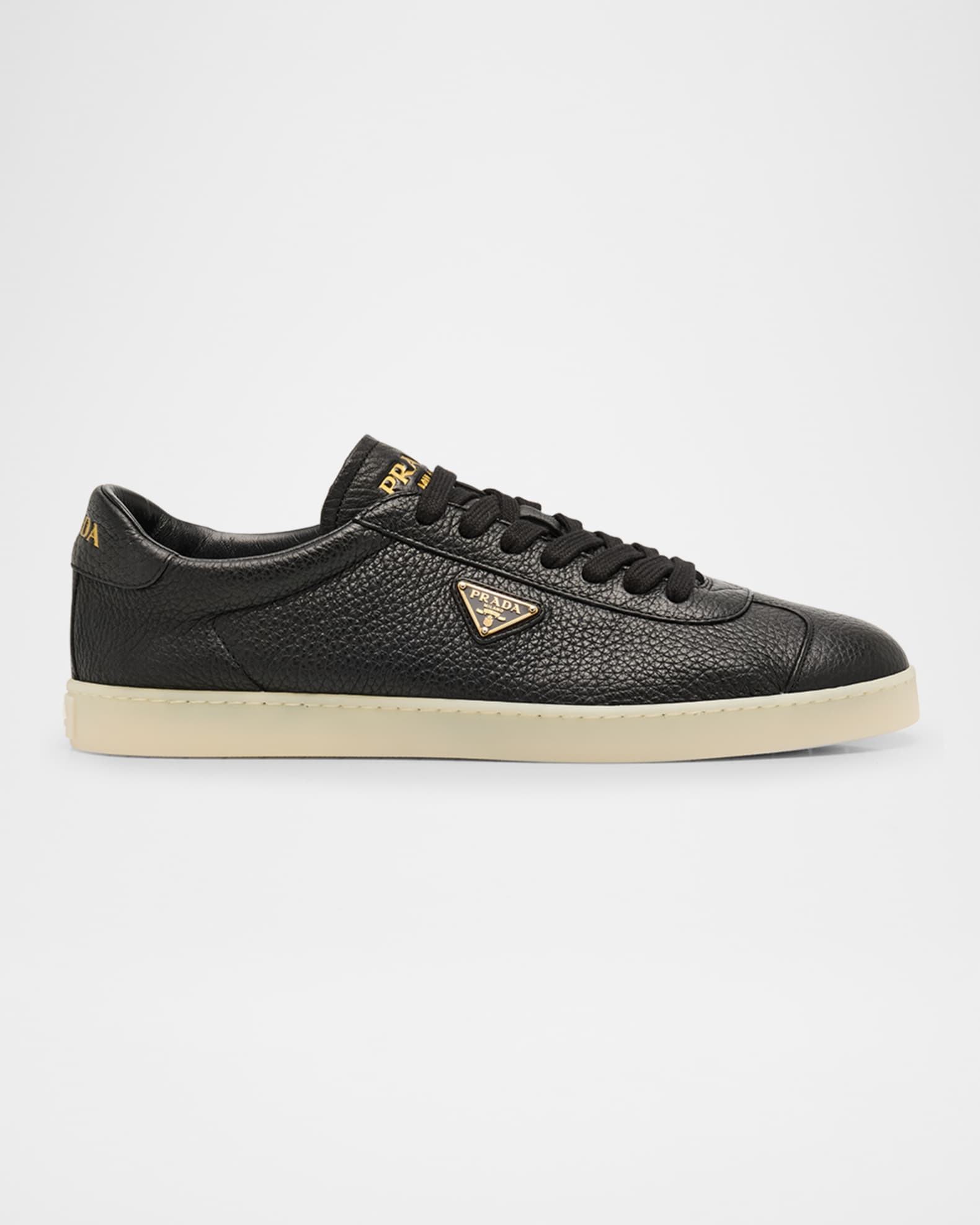 プラダ Prada Deer Leather Sneakers Prada Lane Deer Leather Sneakers | Saks Fifth Avenue