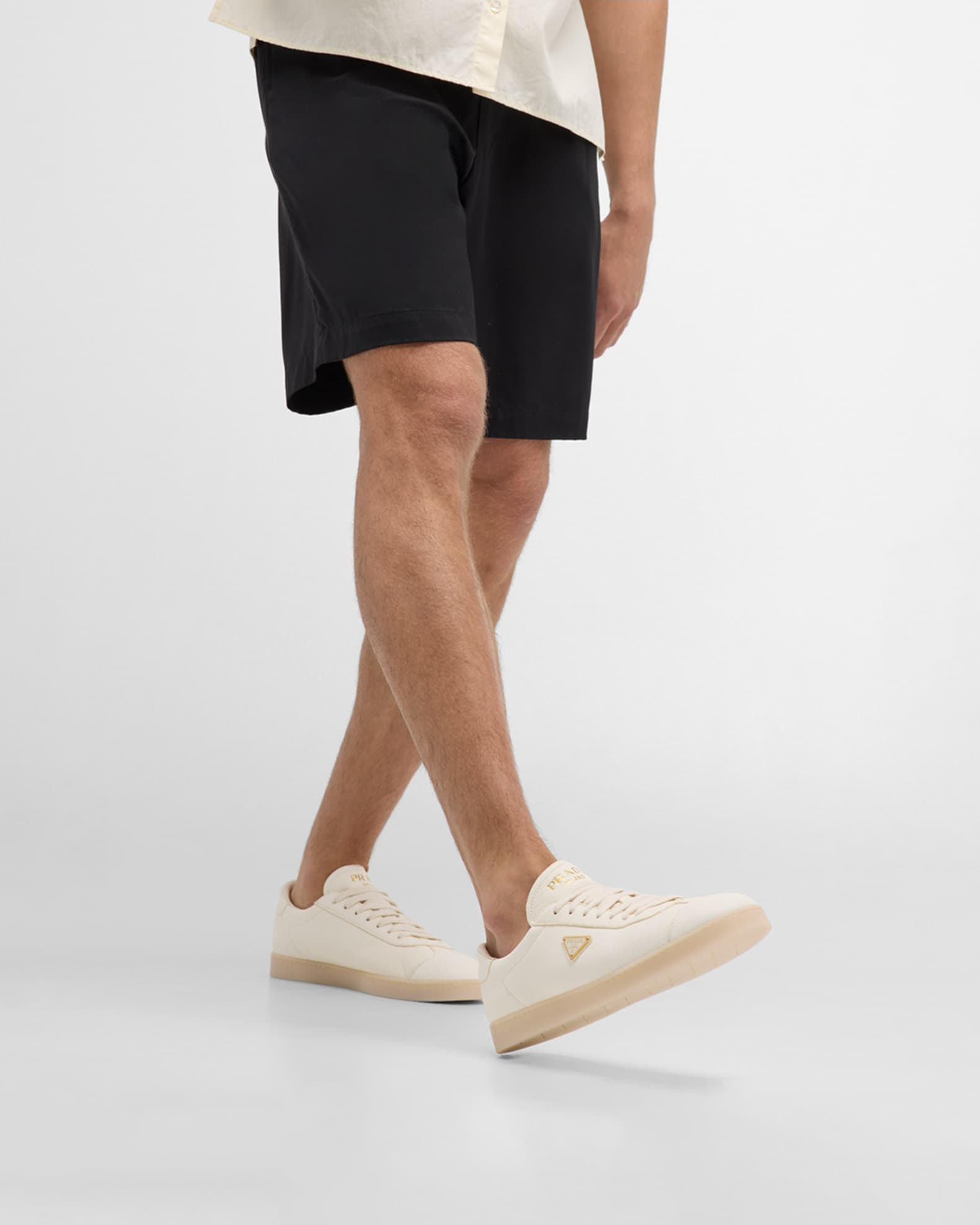 Men's Lane Deerskin Low-Top Sneakers 1