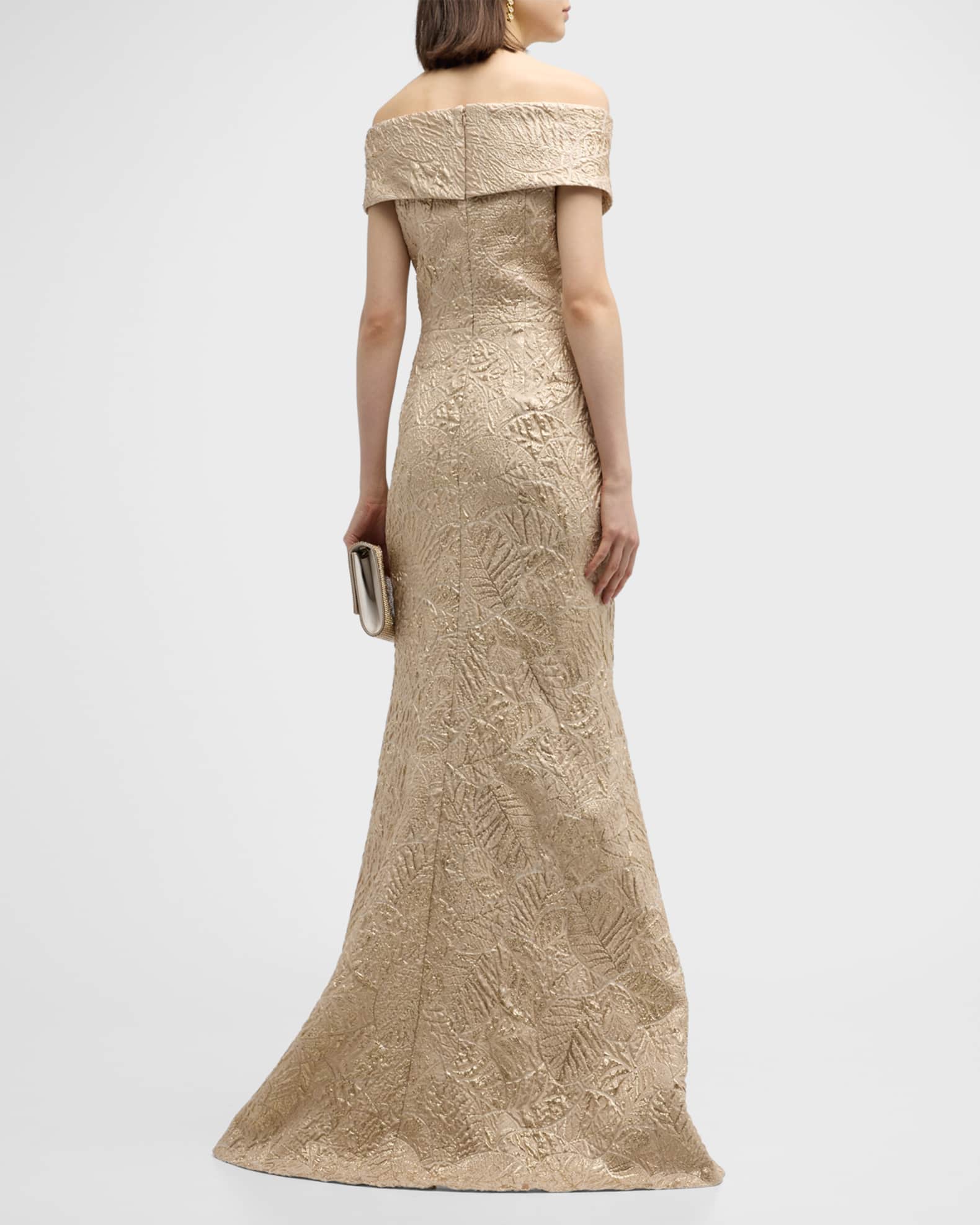 Teri jon gold gown outlet