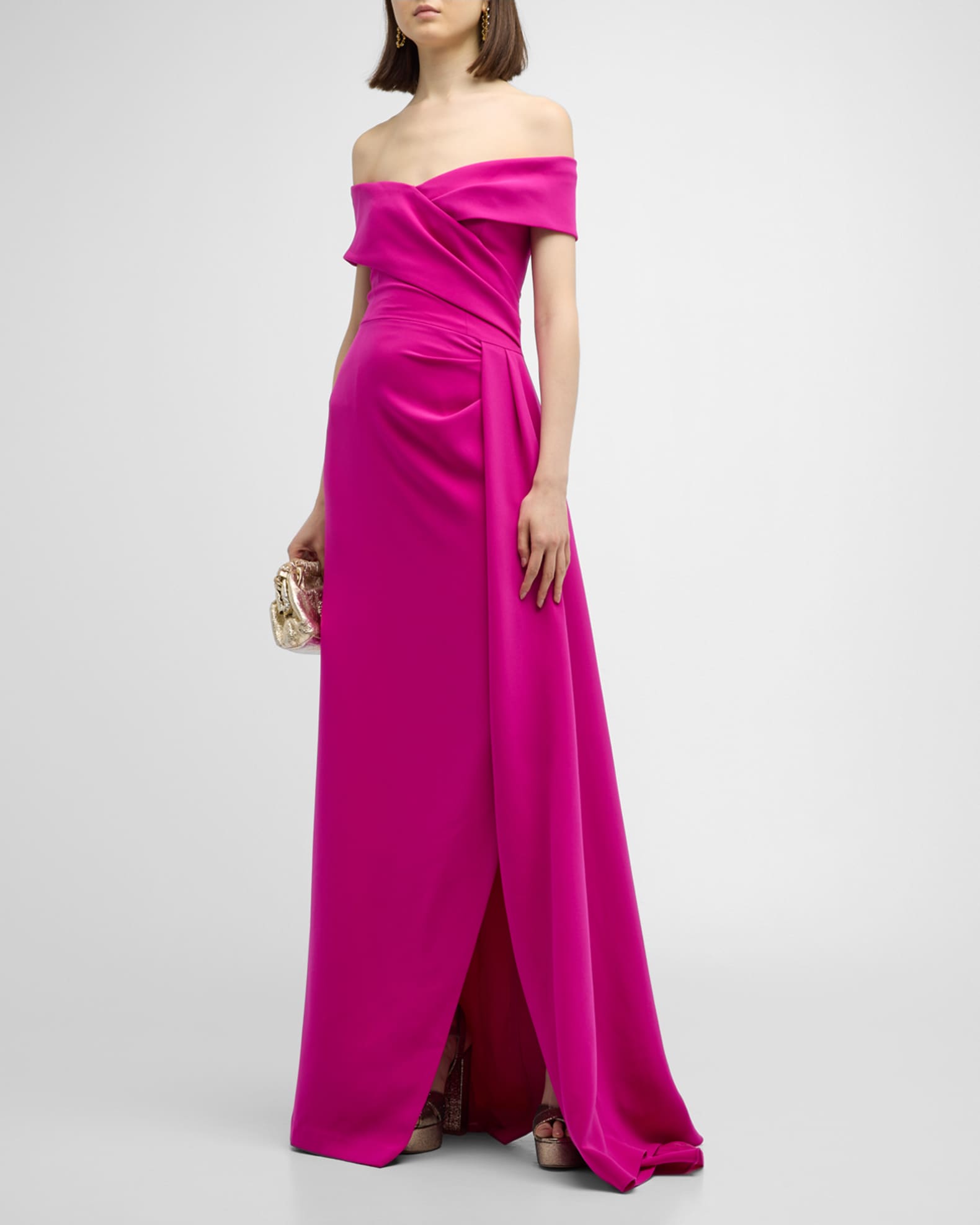 Teri jon by rickie freeman embellished lace peplum gown discount