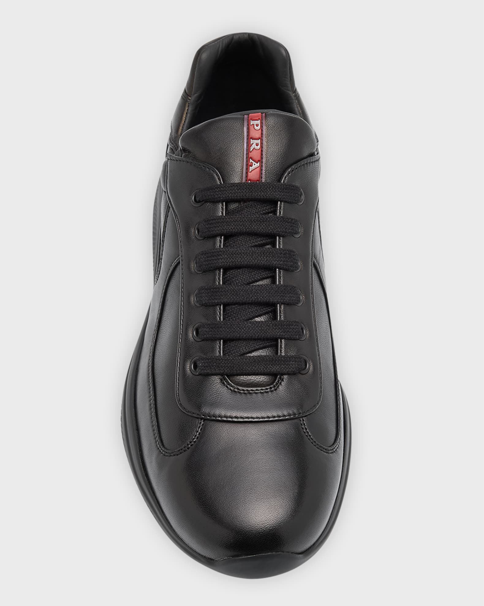【ラムレザー（ナッパ）製】PRADA America's Cup スニーカー Prada Men's Americas Cup Napa Leather Low-Top Sneakers