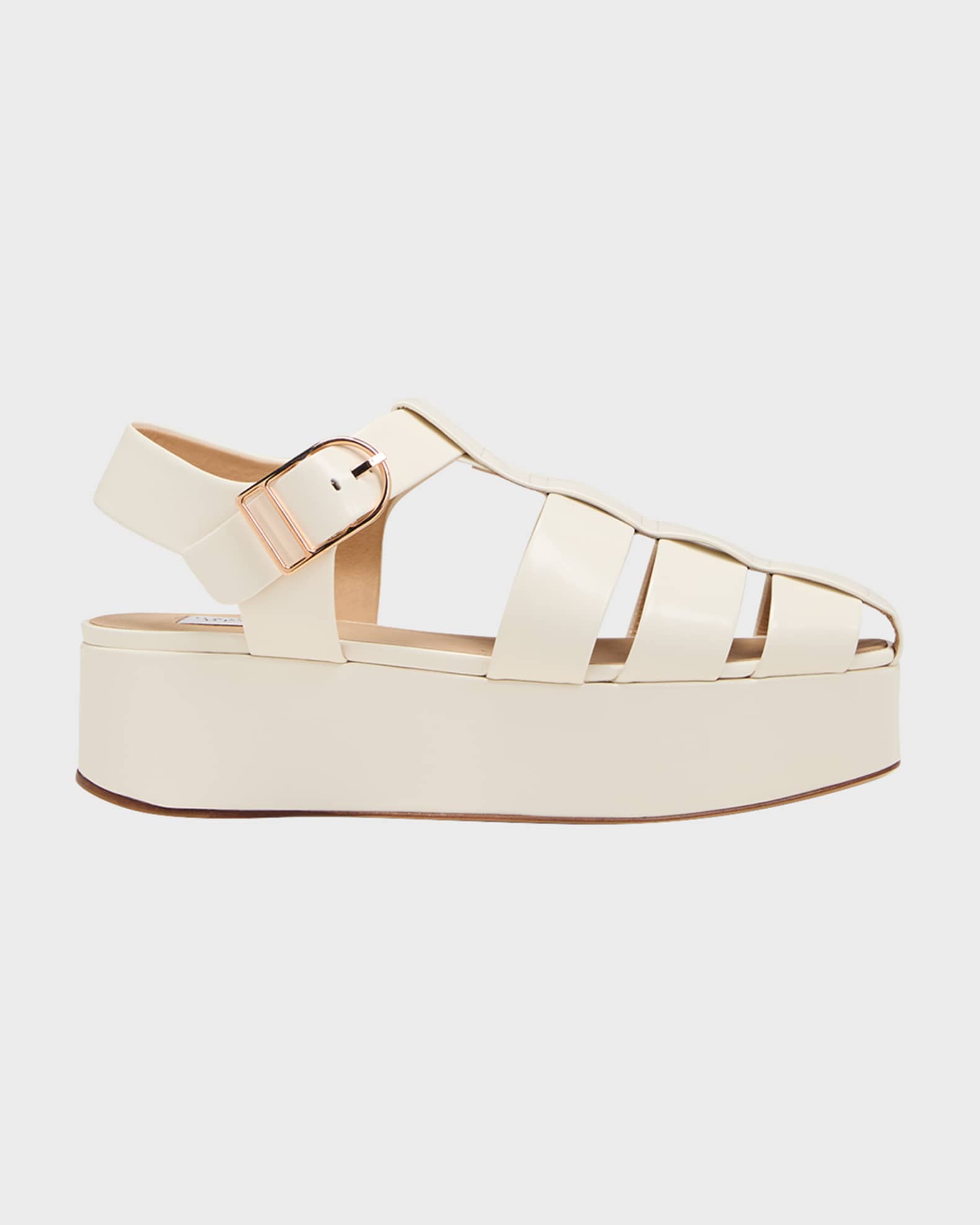 Mila Leather Platform Fisherman Sandals 0