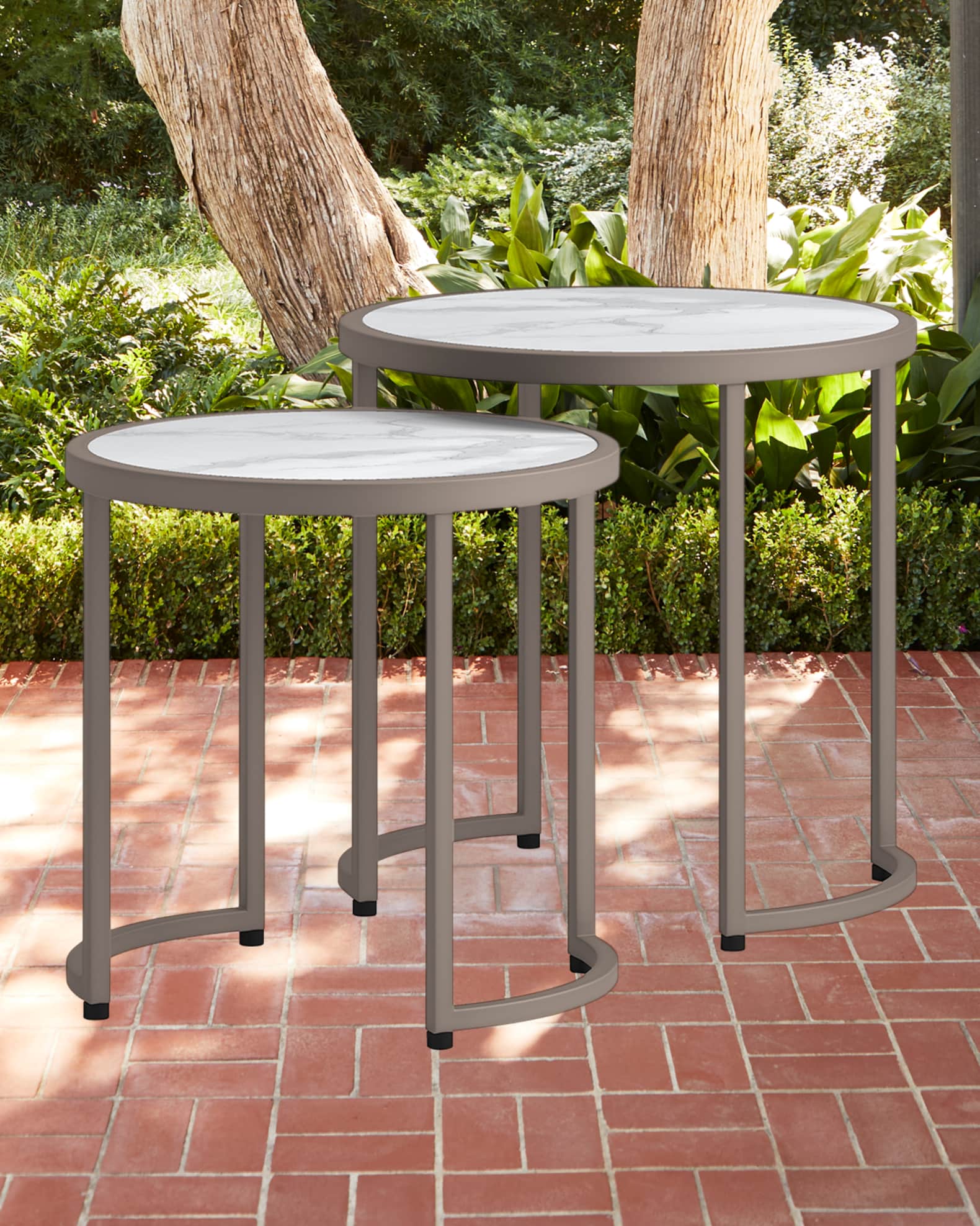 Neuwood Living Domicile Outdoor Nesting Tables, Set of 2