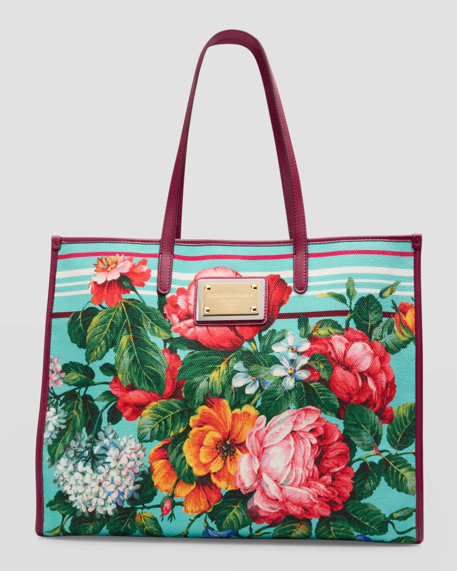 Dolce&Gabbana DG Floral-Print Shopper Tote bag | Neiman Marcus