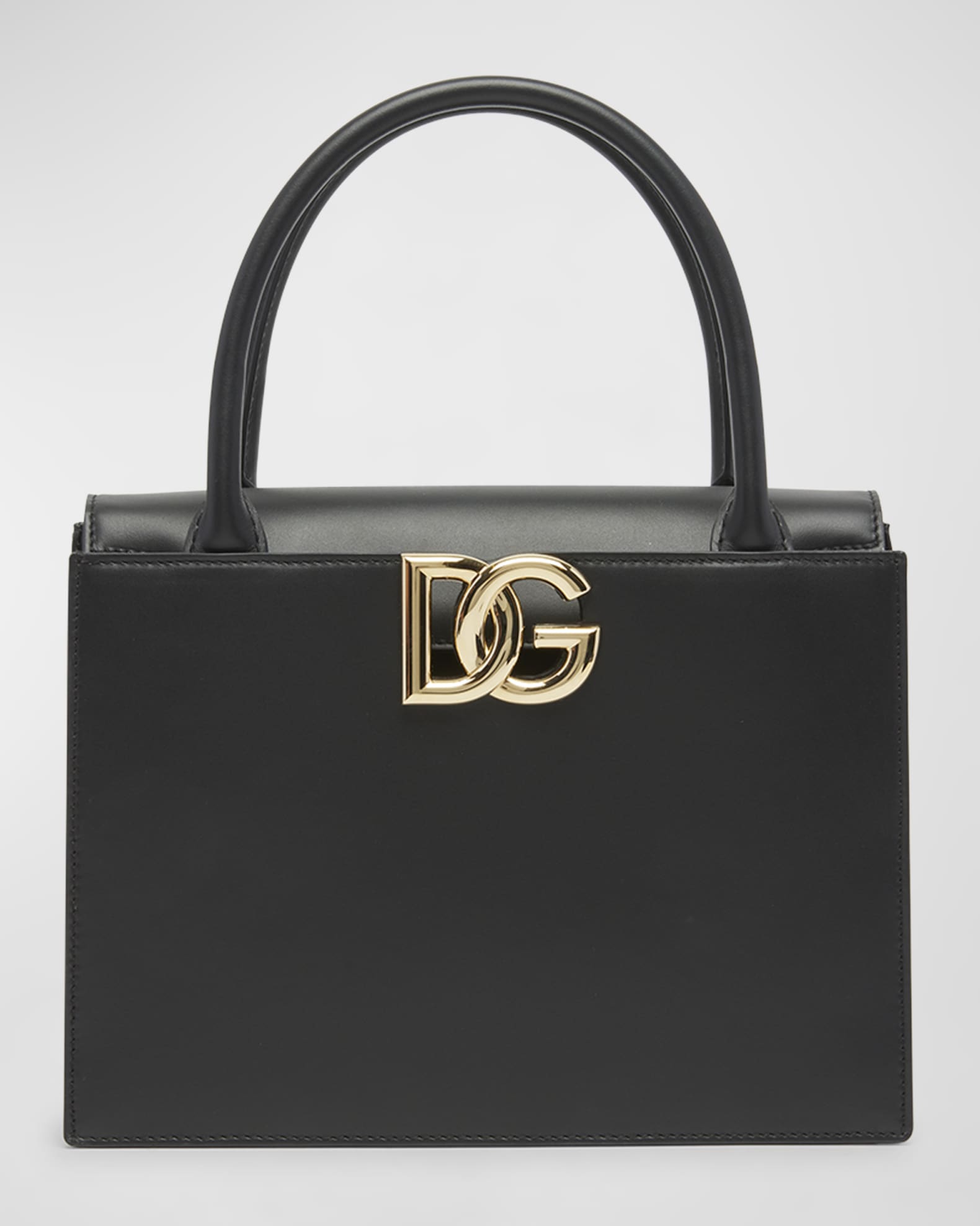 Dolce&Gabbana 3.5 Calf Leather Tote Bag | Neiman Marcus