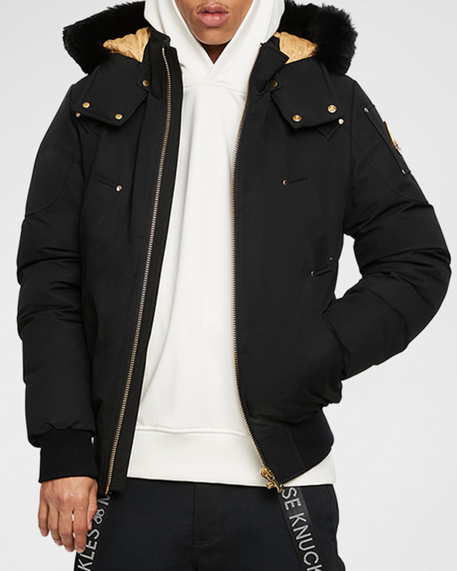 Moose Knuckles Men s Little Rapids Down Bomber Jacket Neiman Marcus