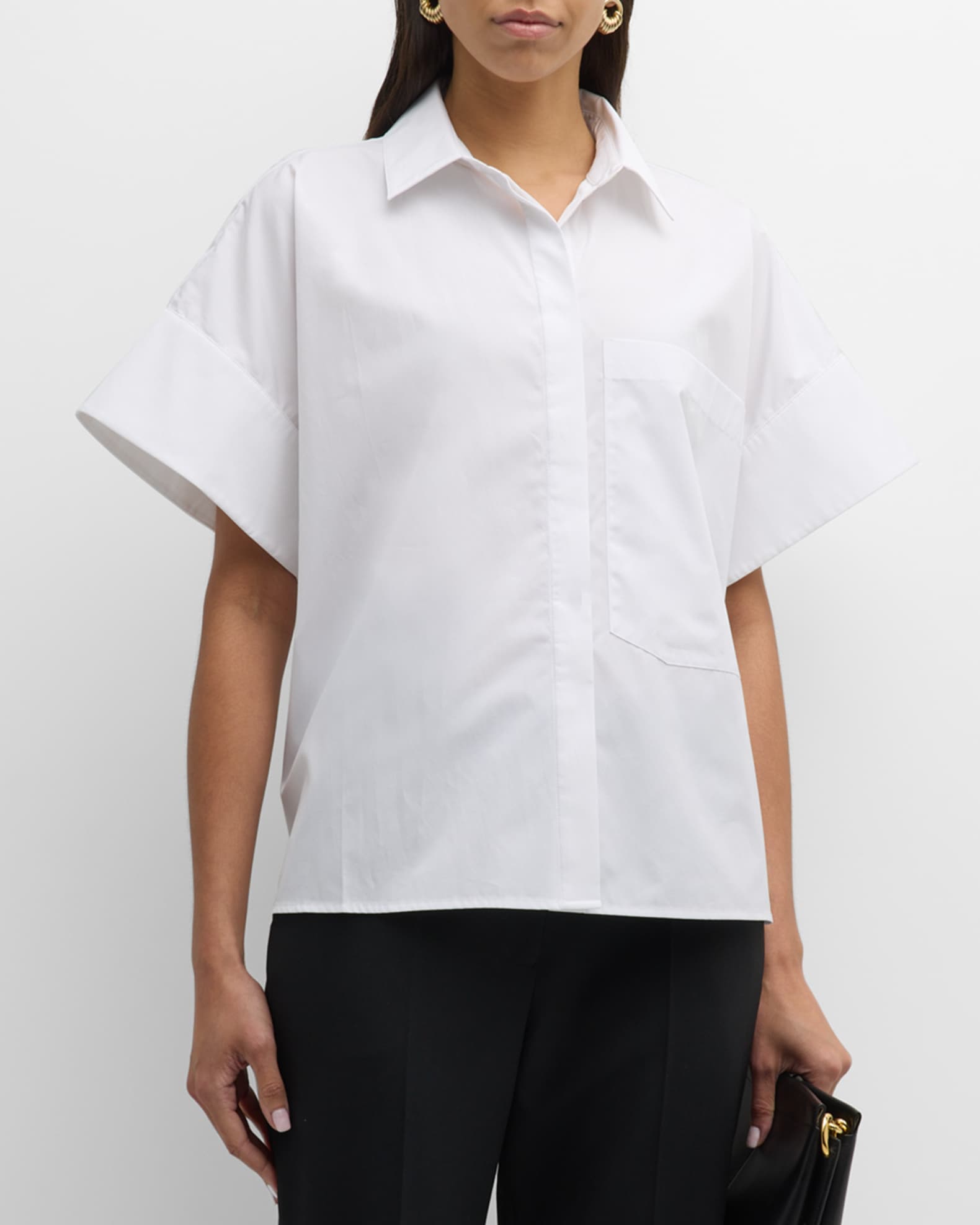 【KOOLOSET】Boxy Stripe Collar Short Sleeve Tee Amazon.com: Oversized Striped Short Sleeve T-Shirts Color