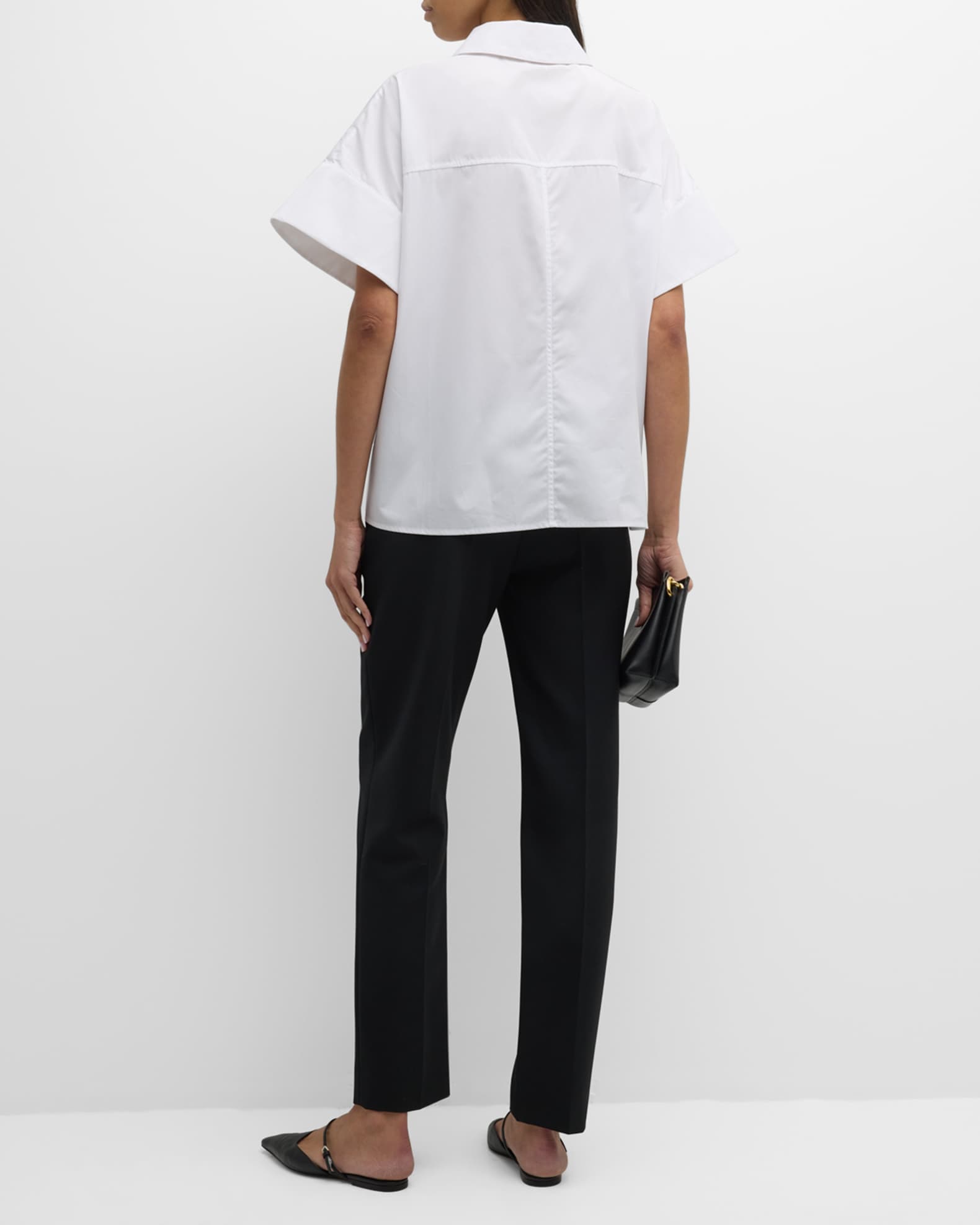 【KOOLOSET】Boxy Stripe Collar Short Sleeve Tee Marine Stripe Boxy Tee – Tilley USA