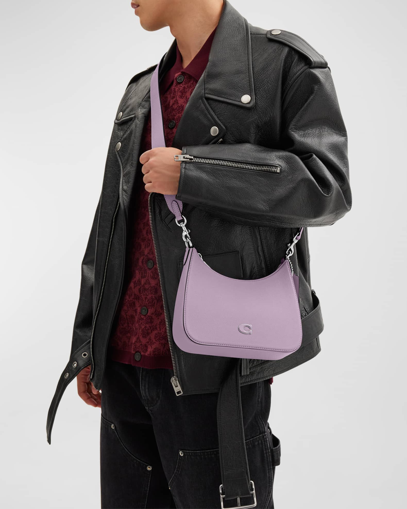Zip Leather Crossbody Bag 1